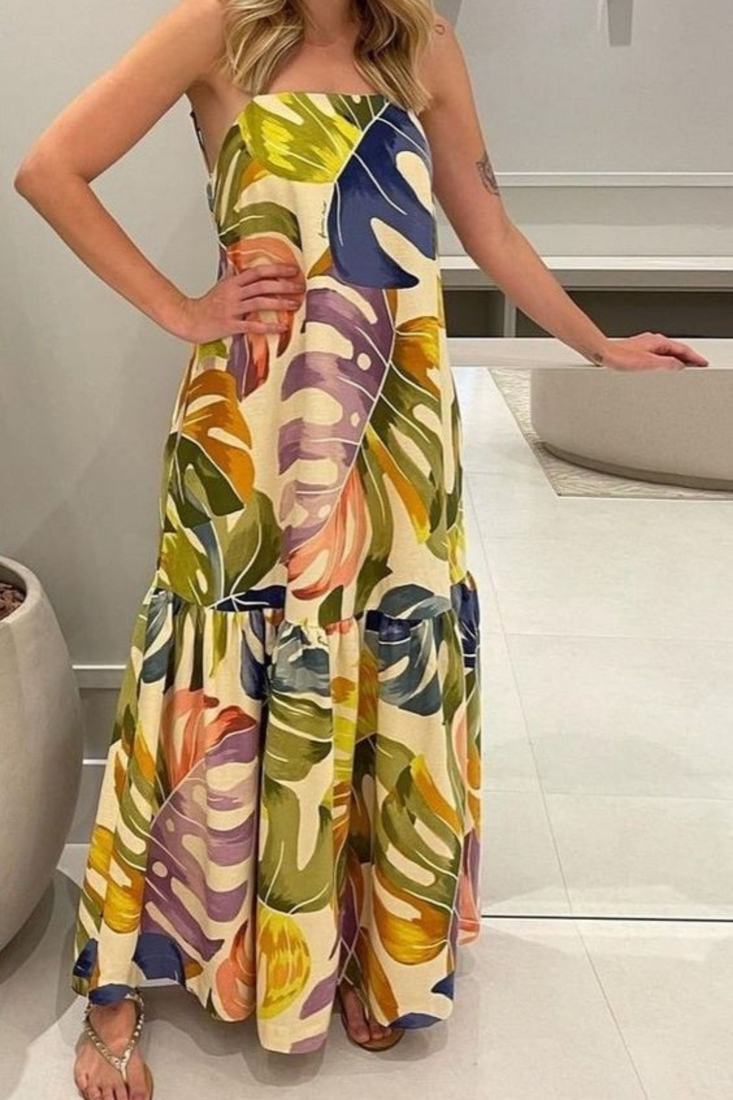 OLEANDER STYLISH LONG DRESS DRESS