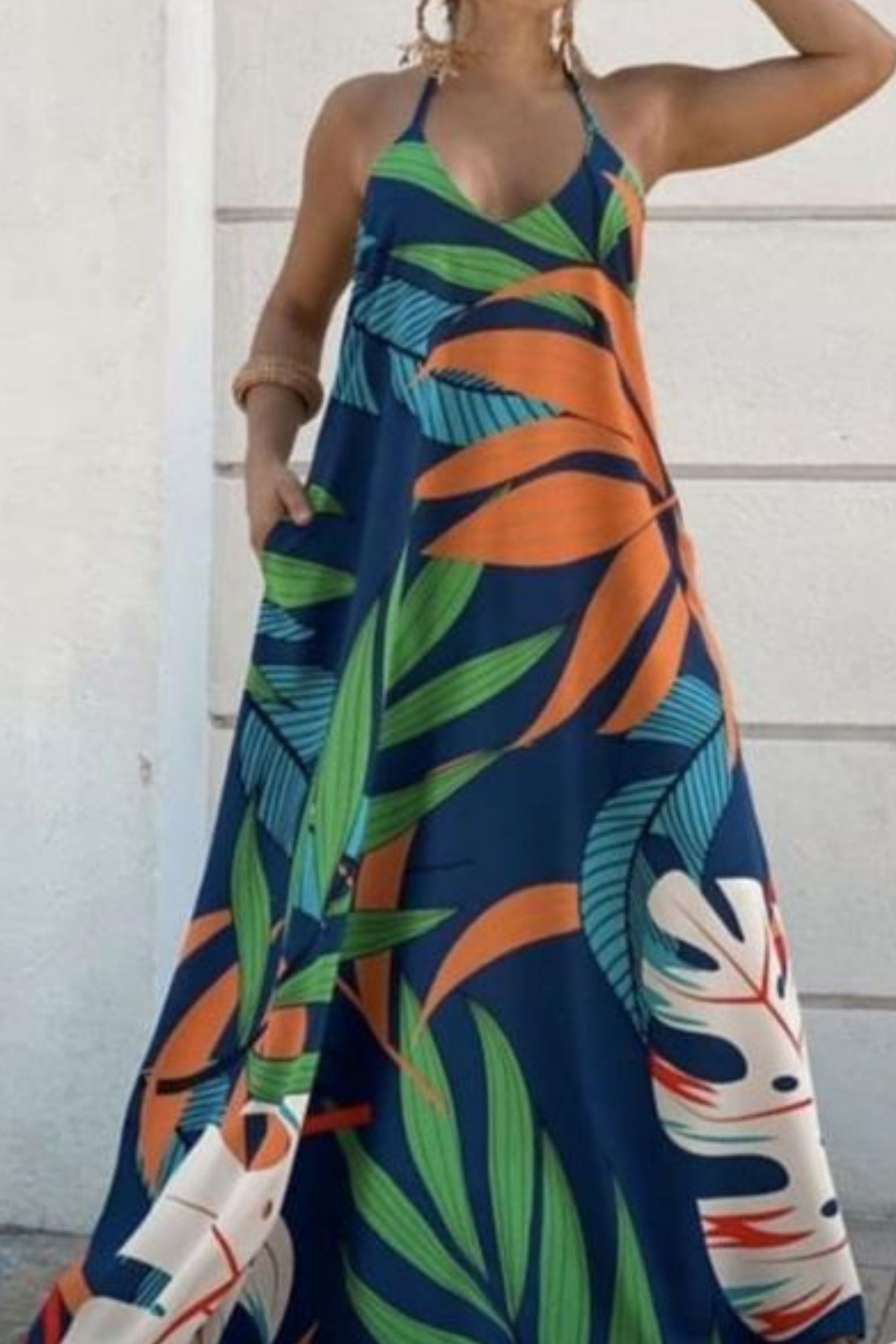 CROCUS LONG CRUISEWEAR DRESS`