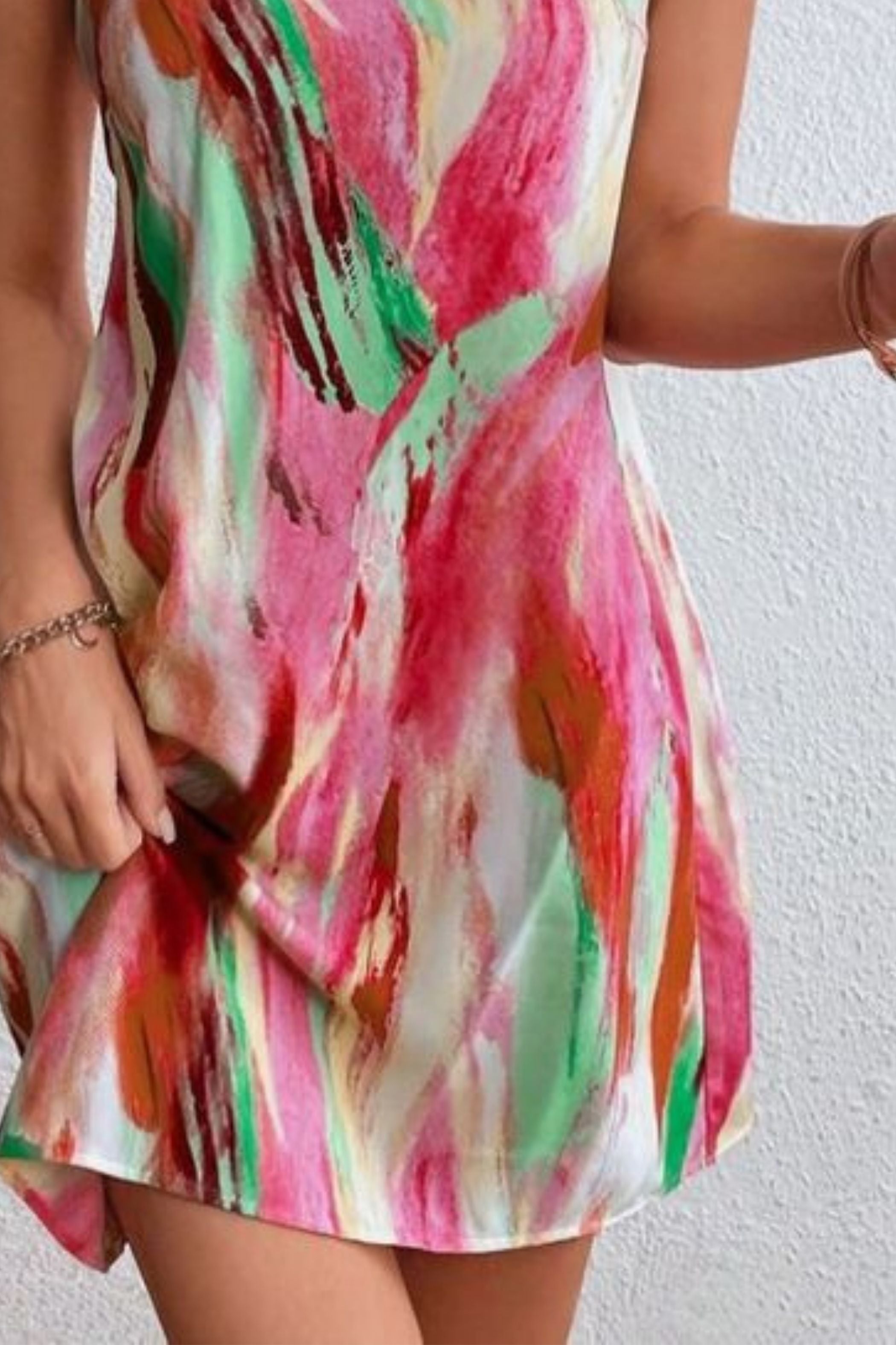 ELANA ONE SHOULDER DRESS