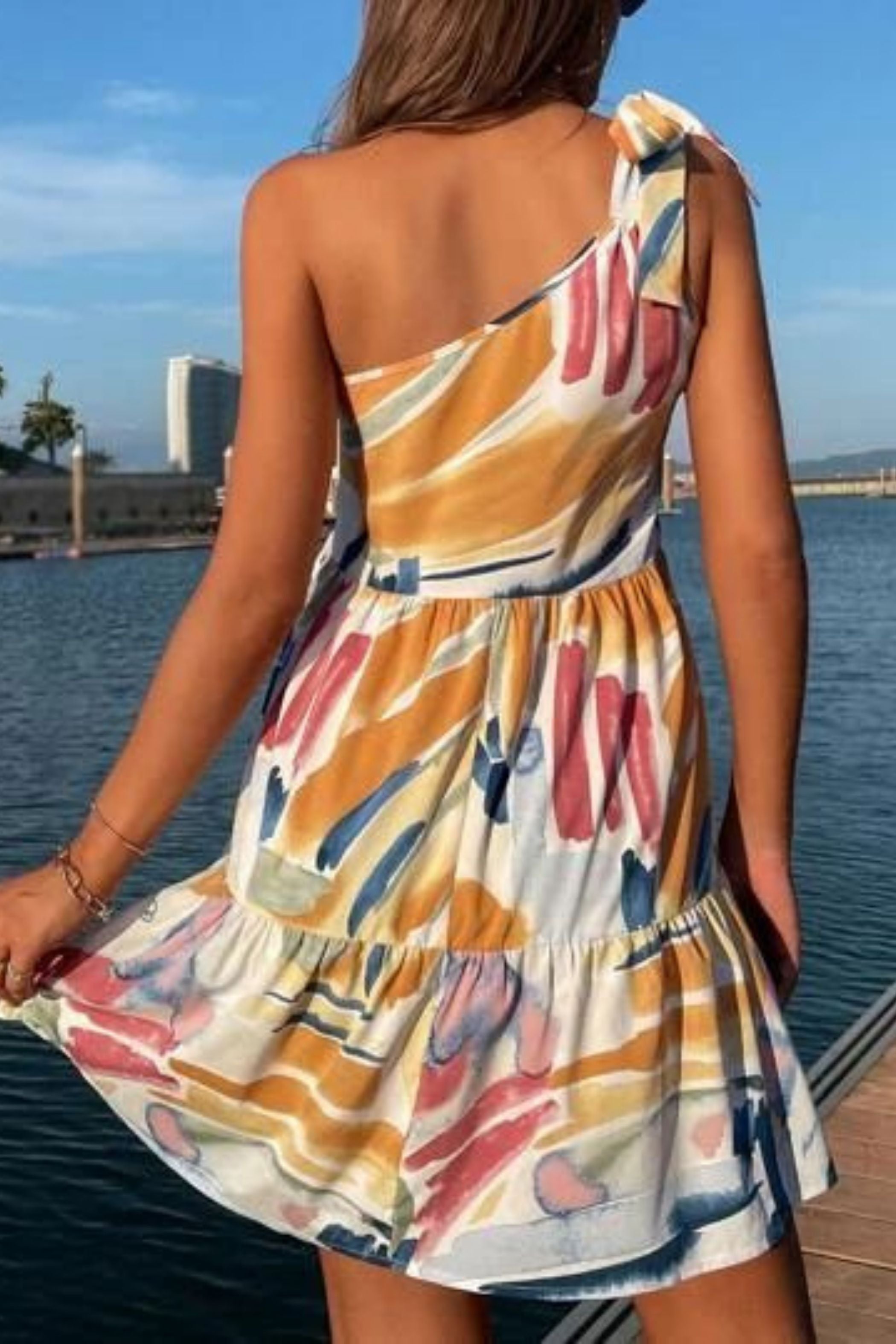 RABAT ONE SHOULDER DRESS