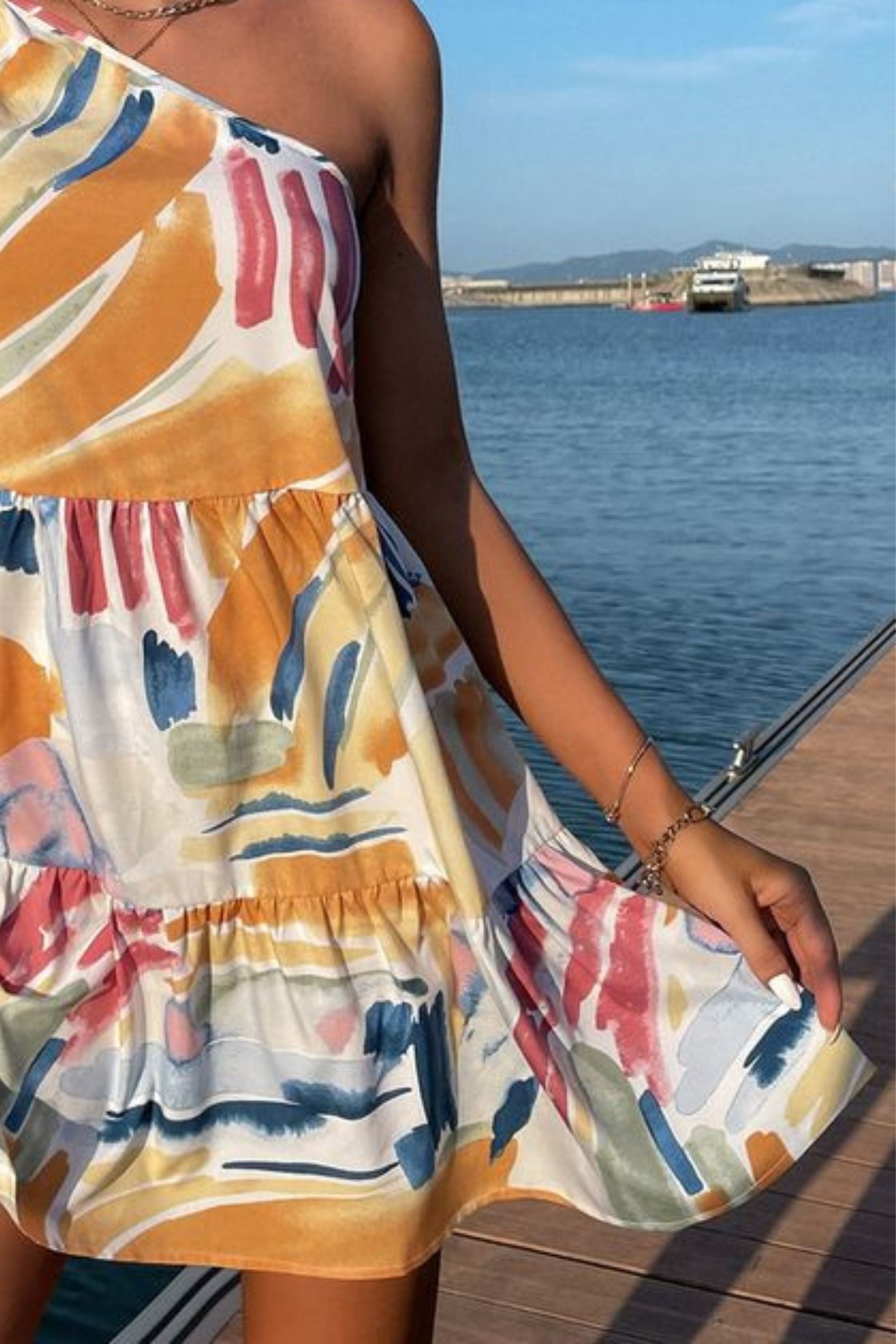 RABAT ONE SHOULDER DRESS