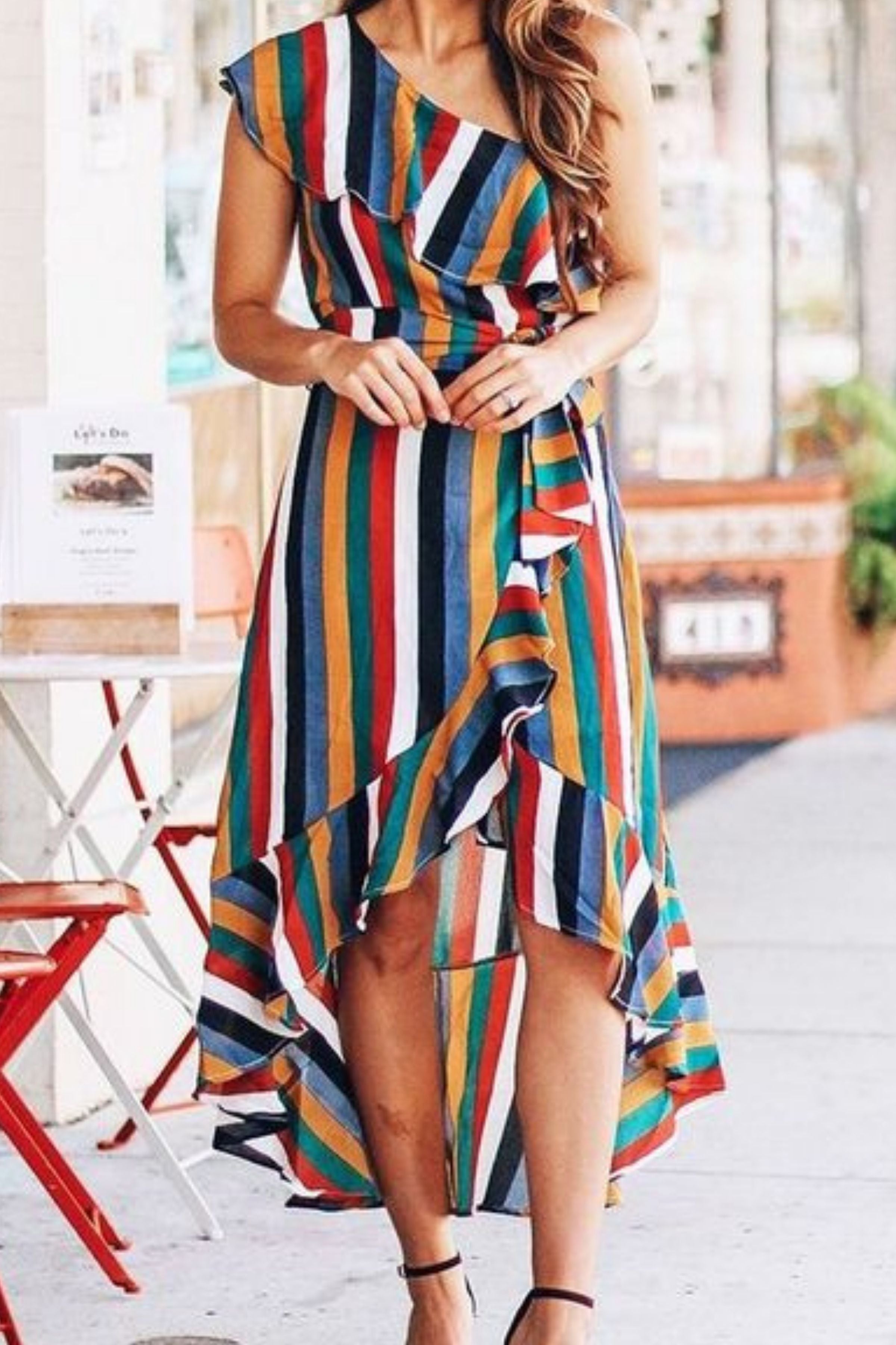 BORAGE STRIPPED DRESS