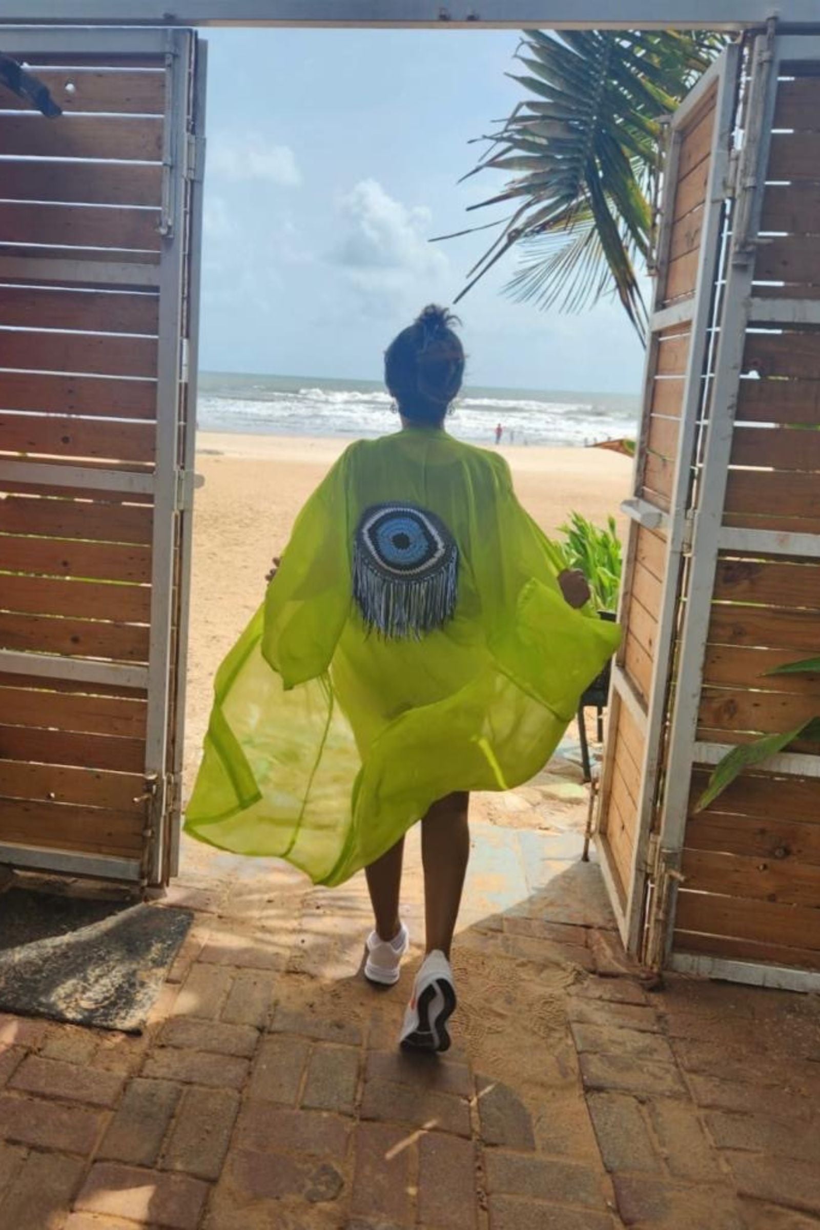 EVIL EYE KIMONOS WITH A CROCHET MOTIF