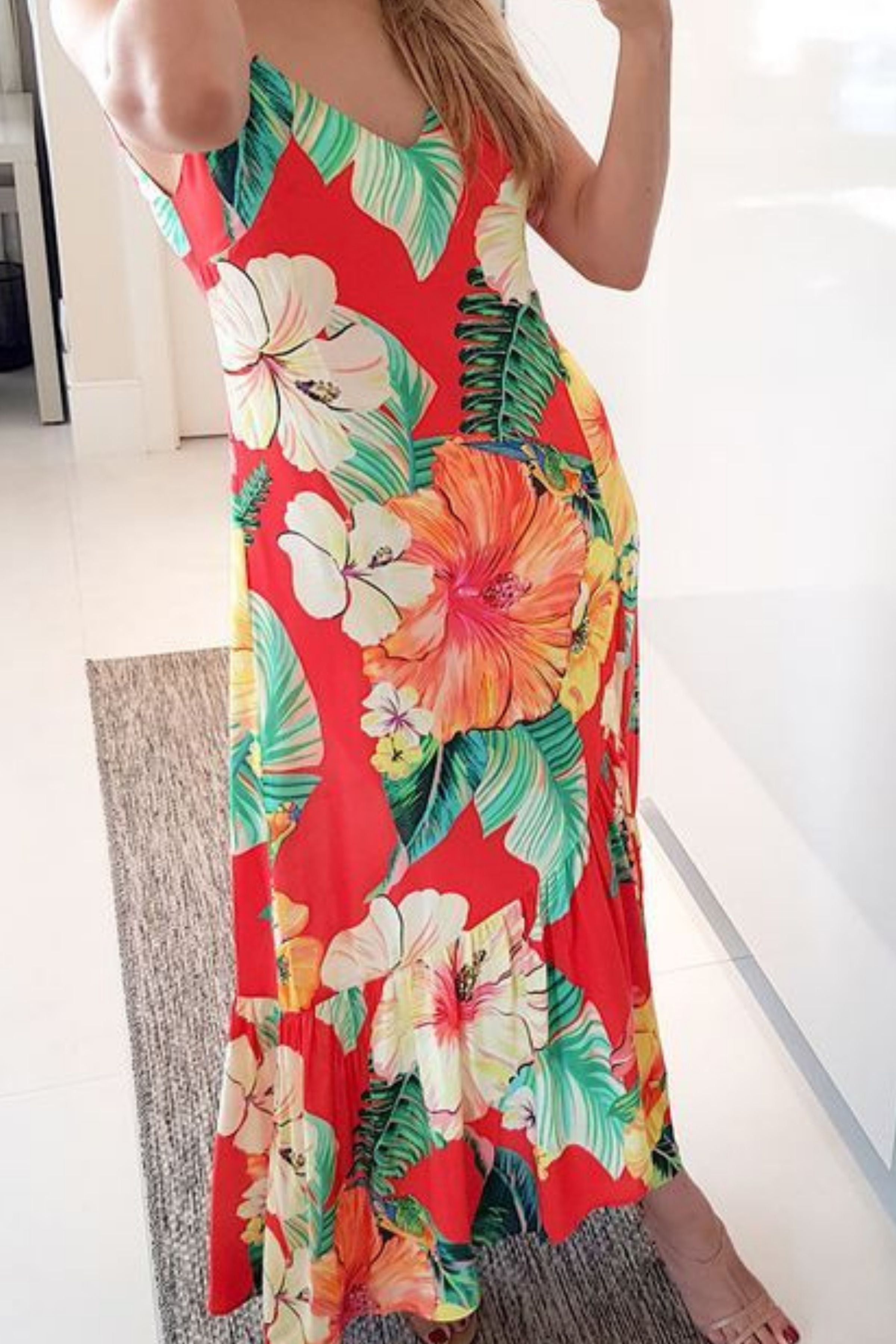 SEXY MARIGOLD LONG MAXI DRESS