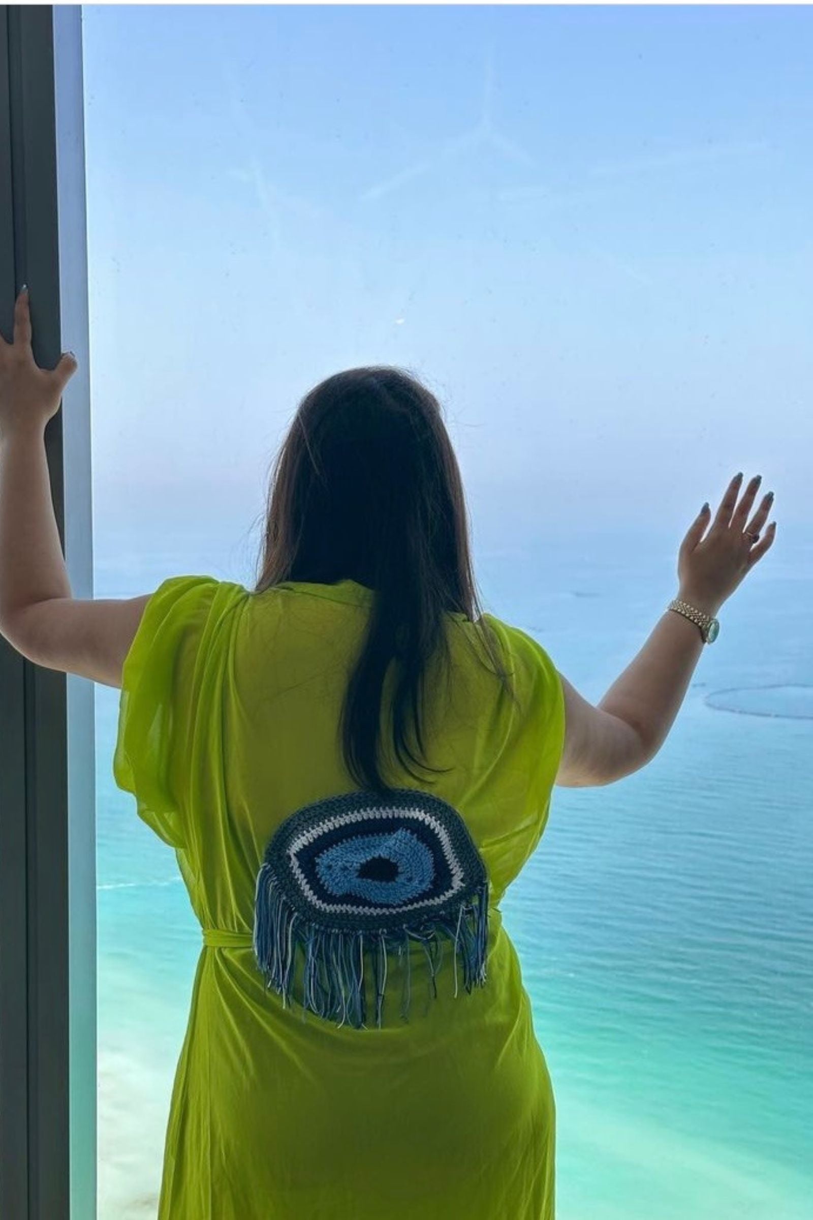 EVIL EYE KIMONOS WITH A CROCHET MOTIF