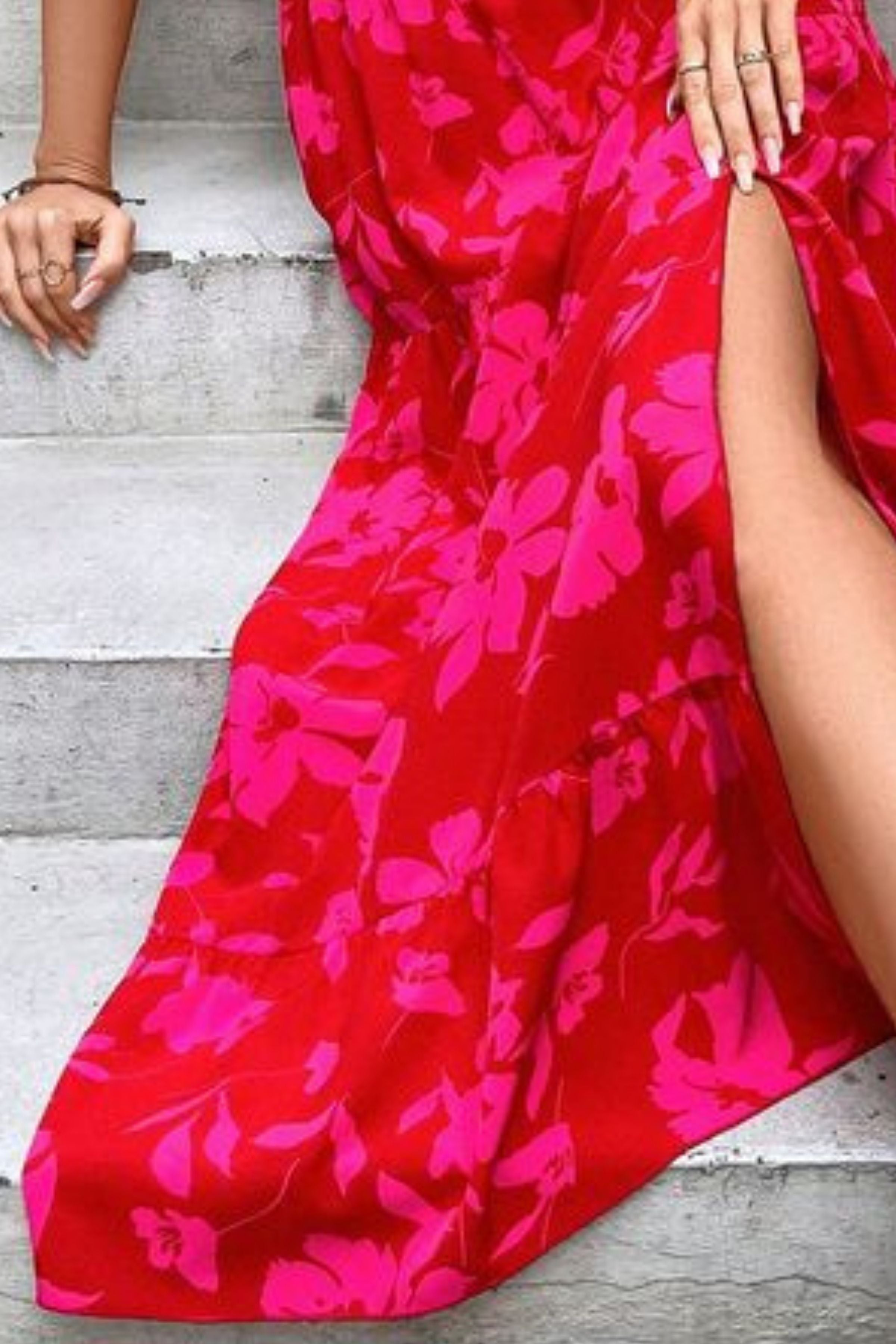 BRAMBLE ONE SHOULDER TOP AND SPLIT THIGH SKIRT