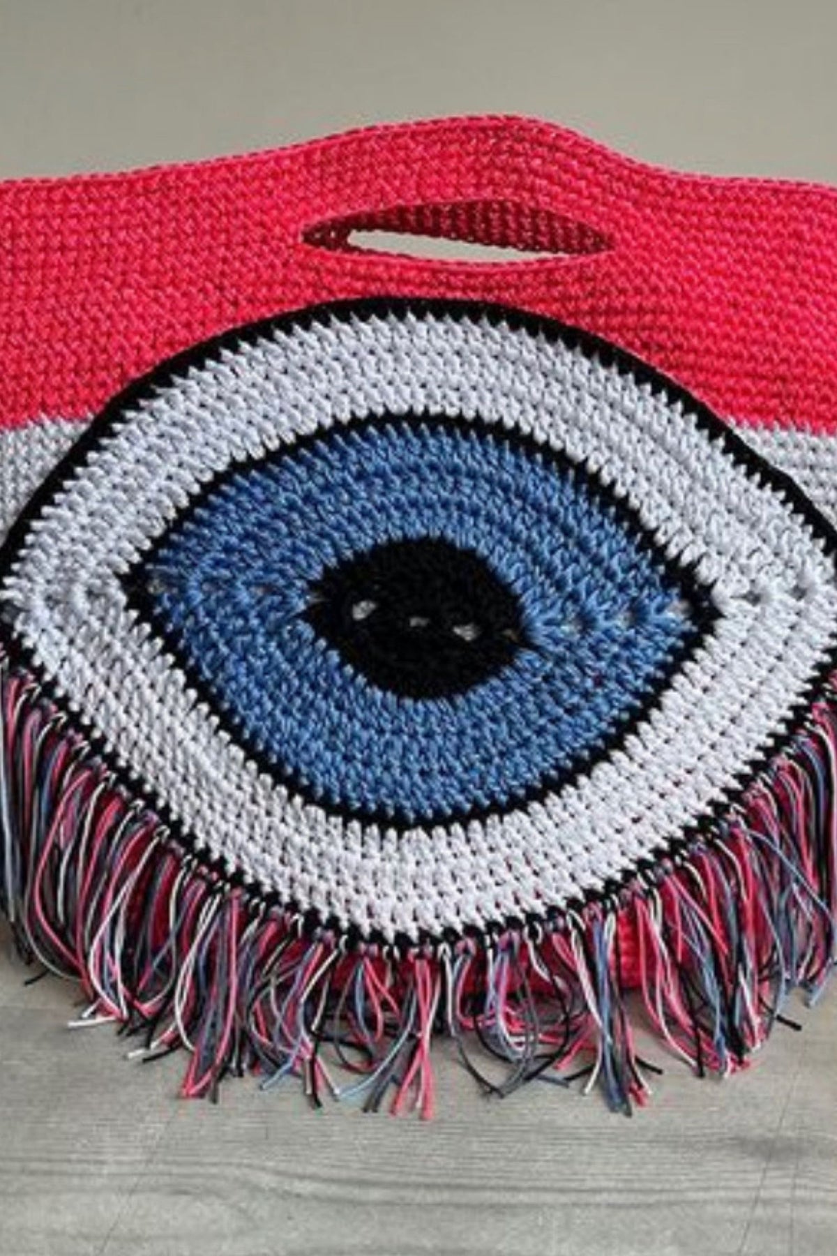 RASBERRY EVIL EYE BAG