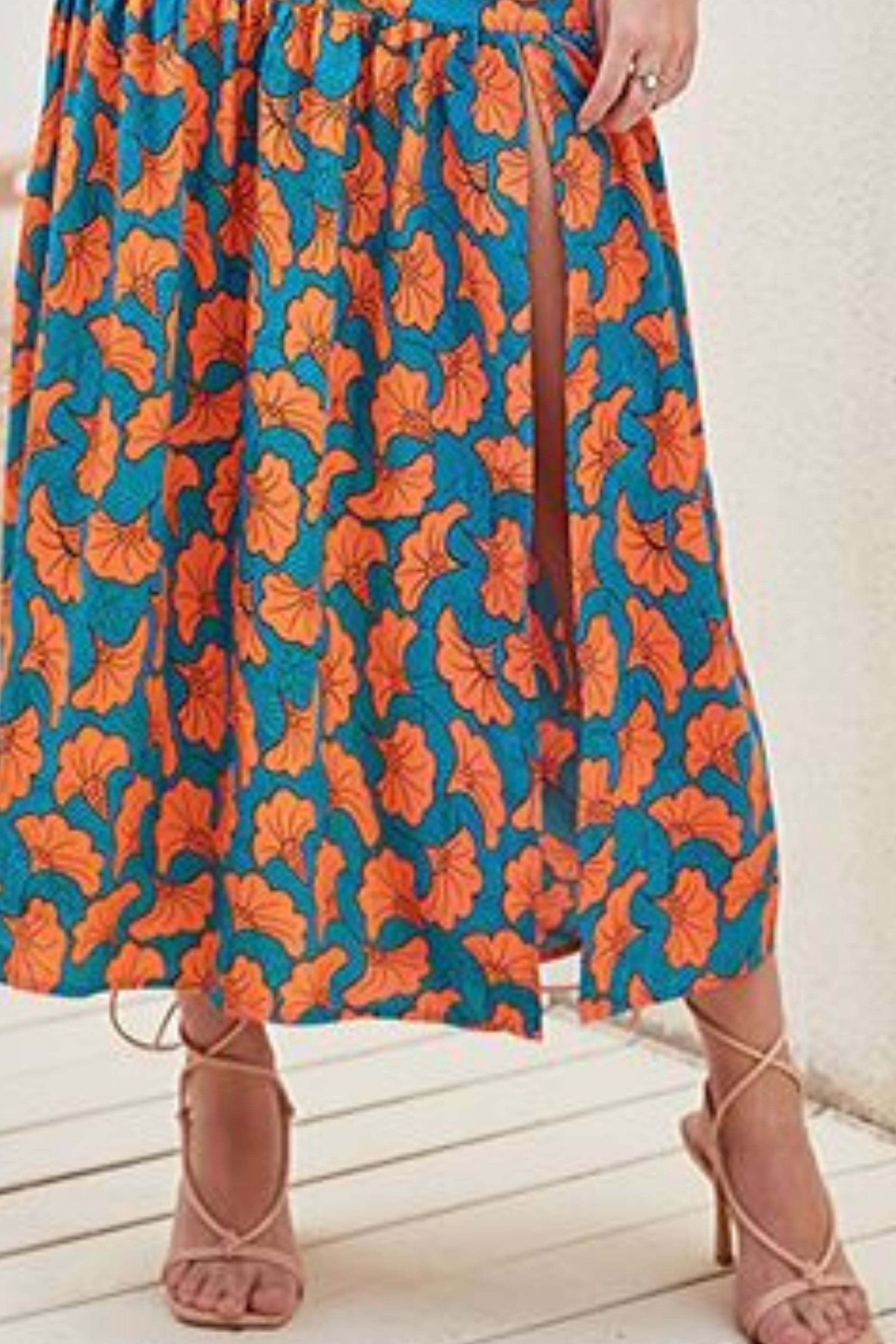 BOHO TOP & SPLIT THIGH SKIRT