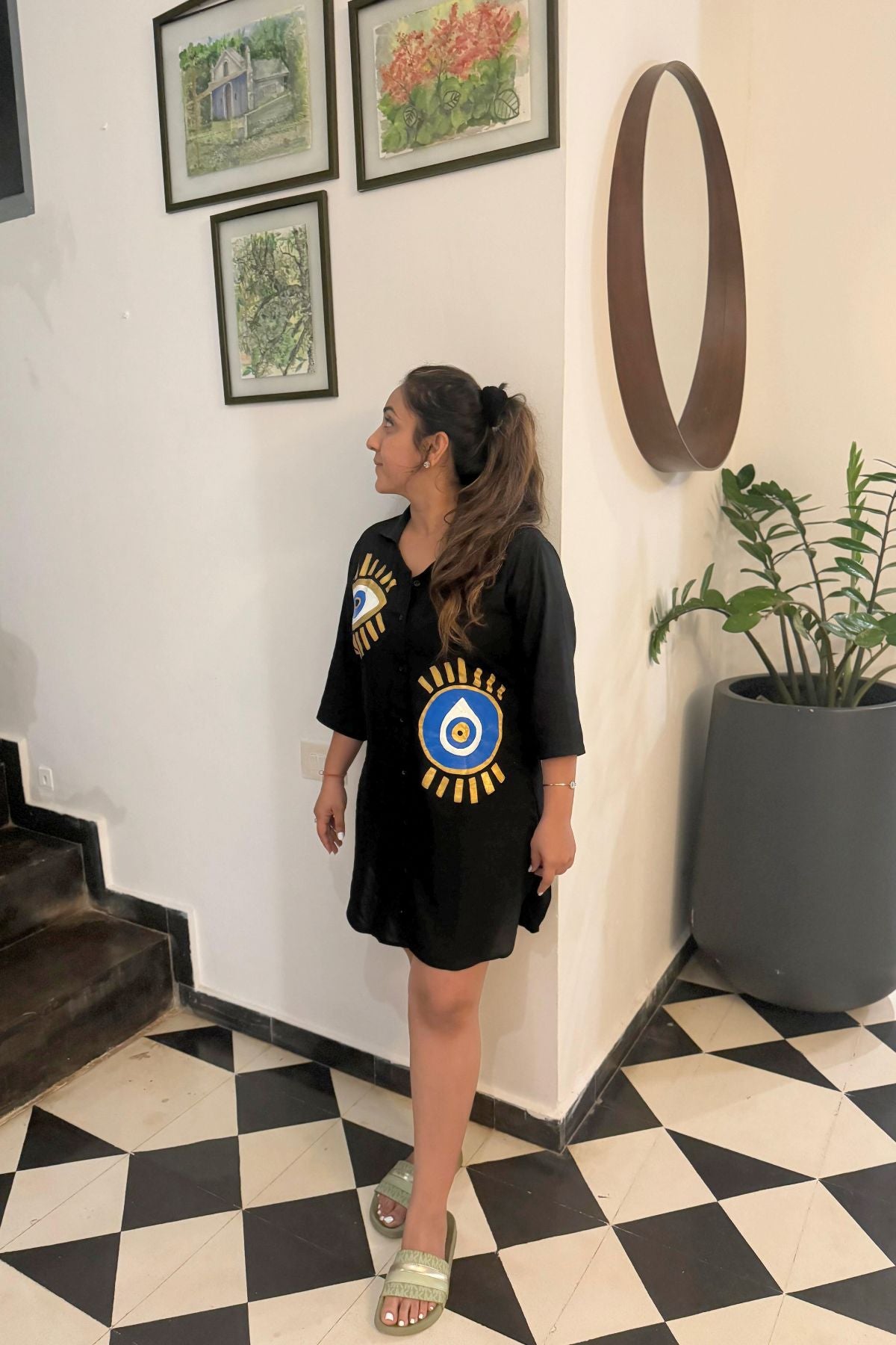 MAGICAL EYE SHIRT DRESS