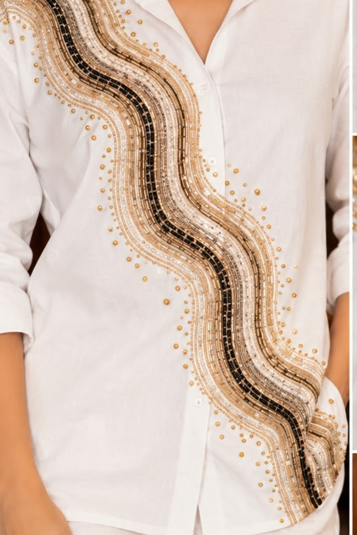 Pearl wave luxe shirt