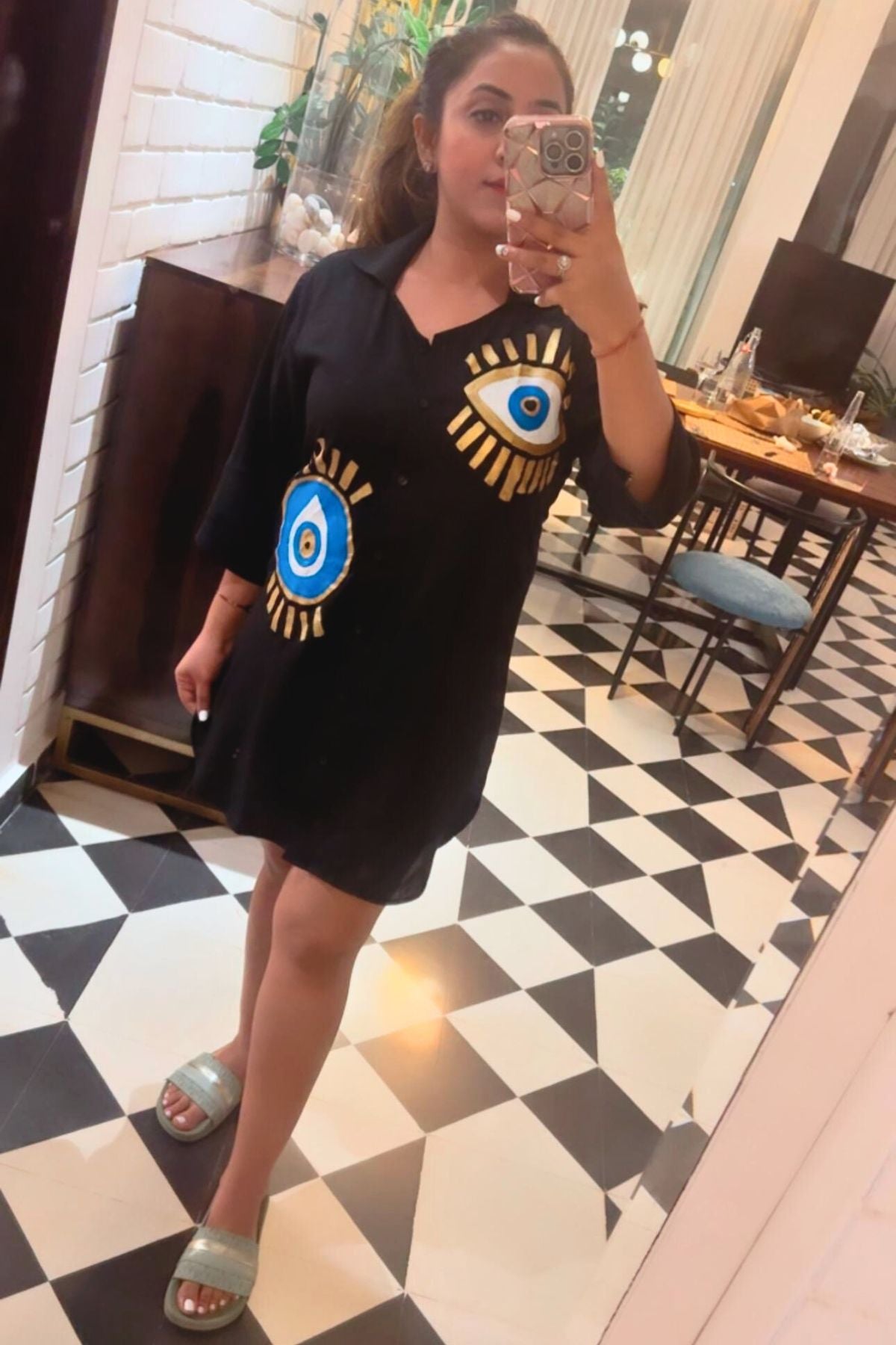 MAGICAL EYE SHIRT DRESS