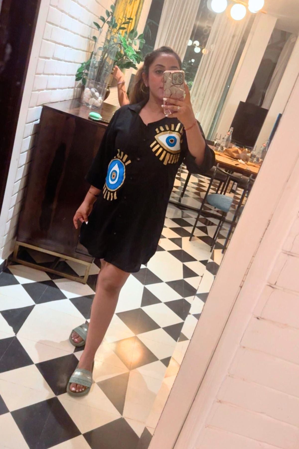 MAGICAL EYE SHIRT DRESS