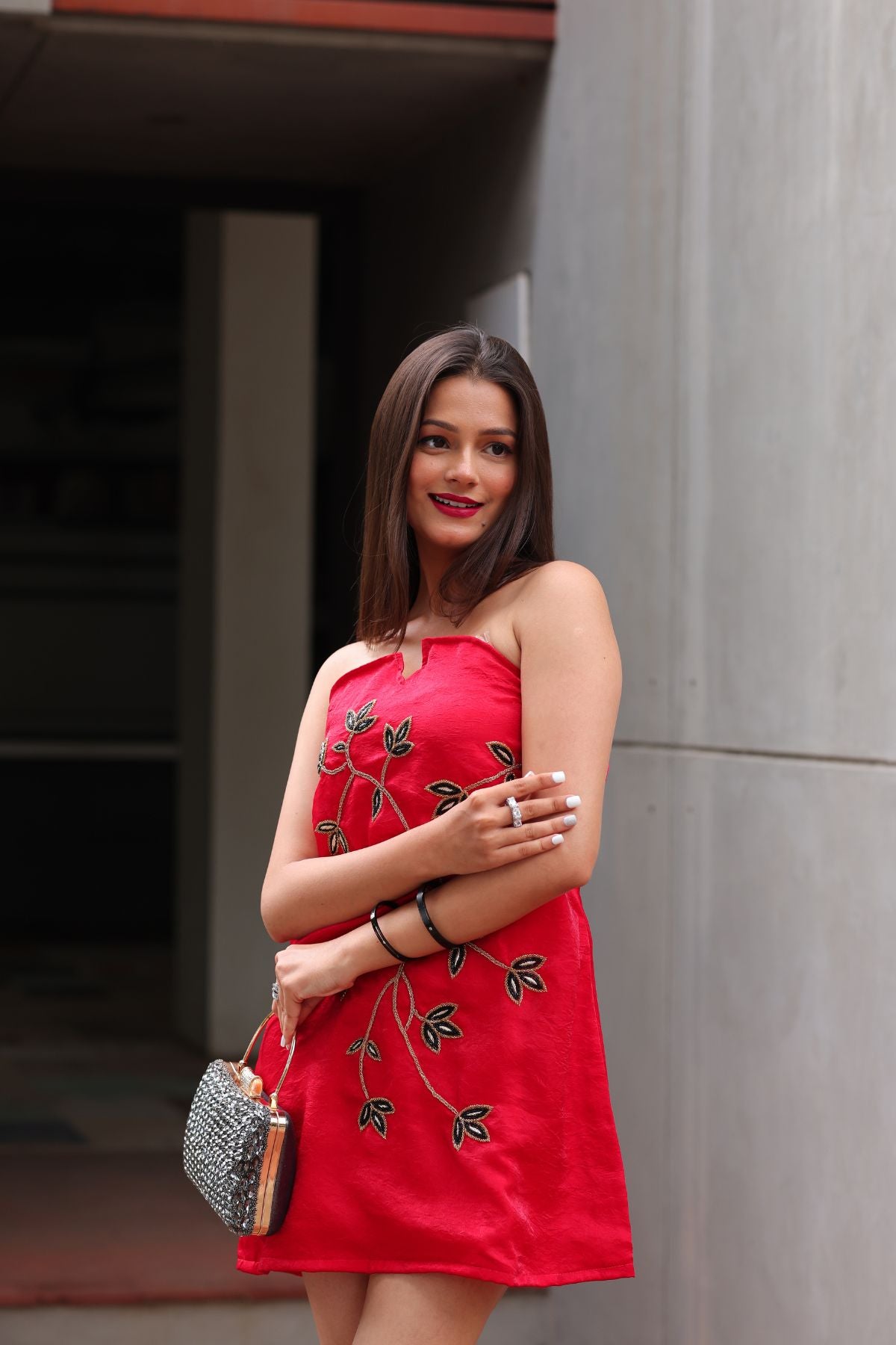 Cherry Gleam Tube Dress