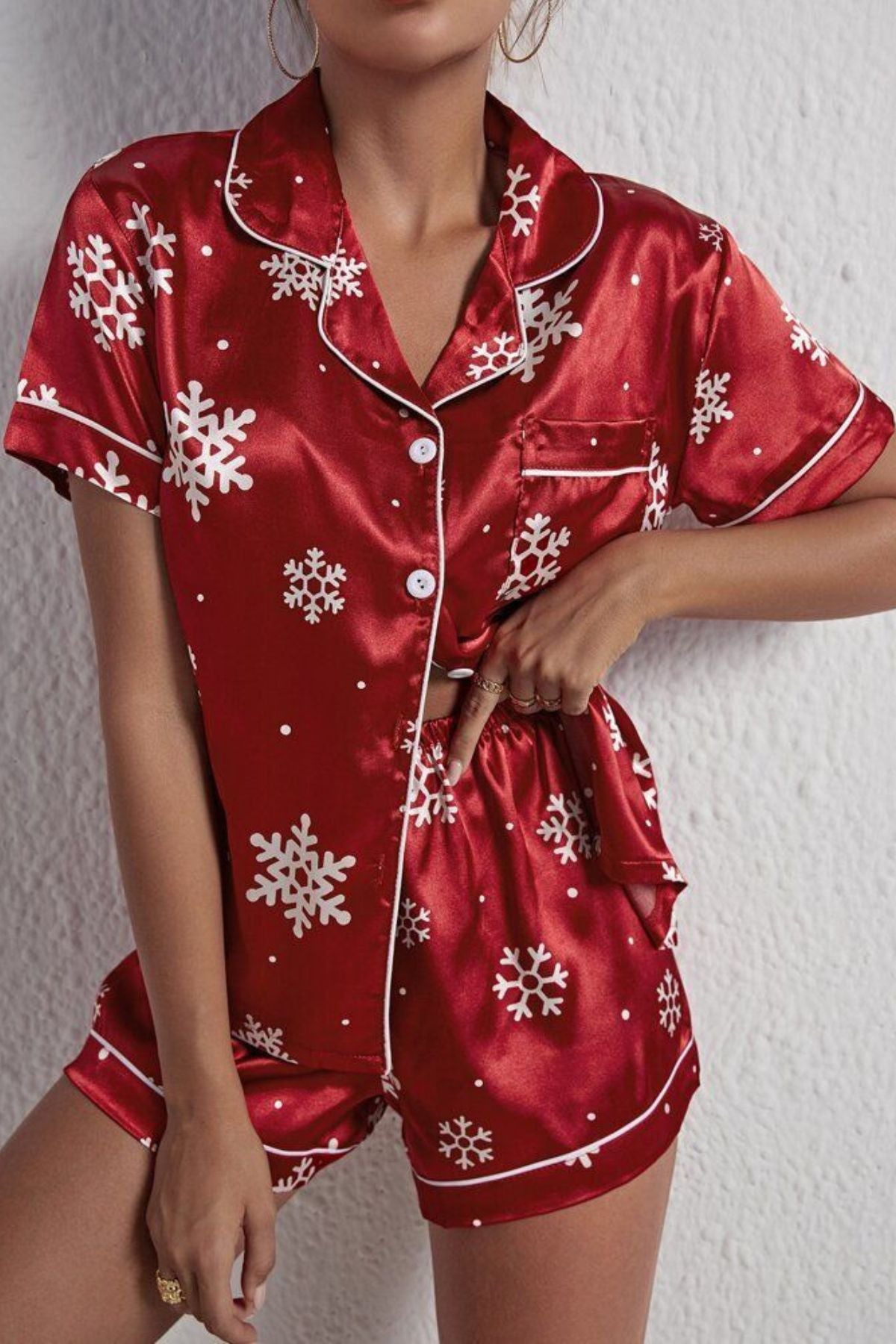 Ruby Snow Night Suit