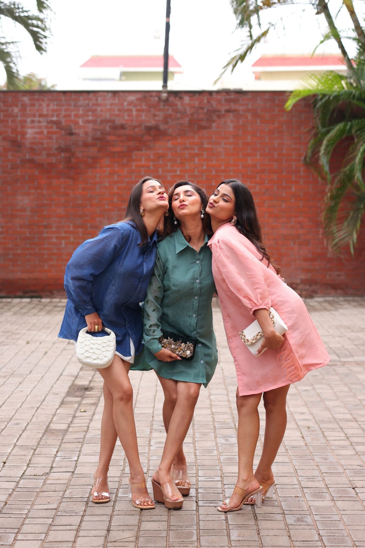 Beaded Blaze Shirt Dress