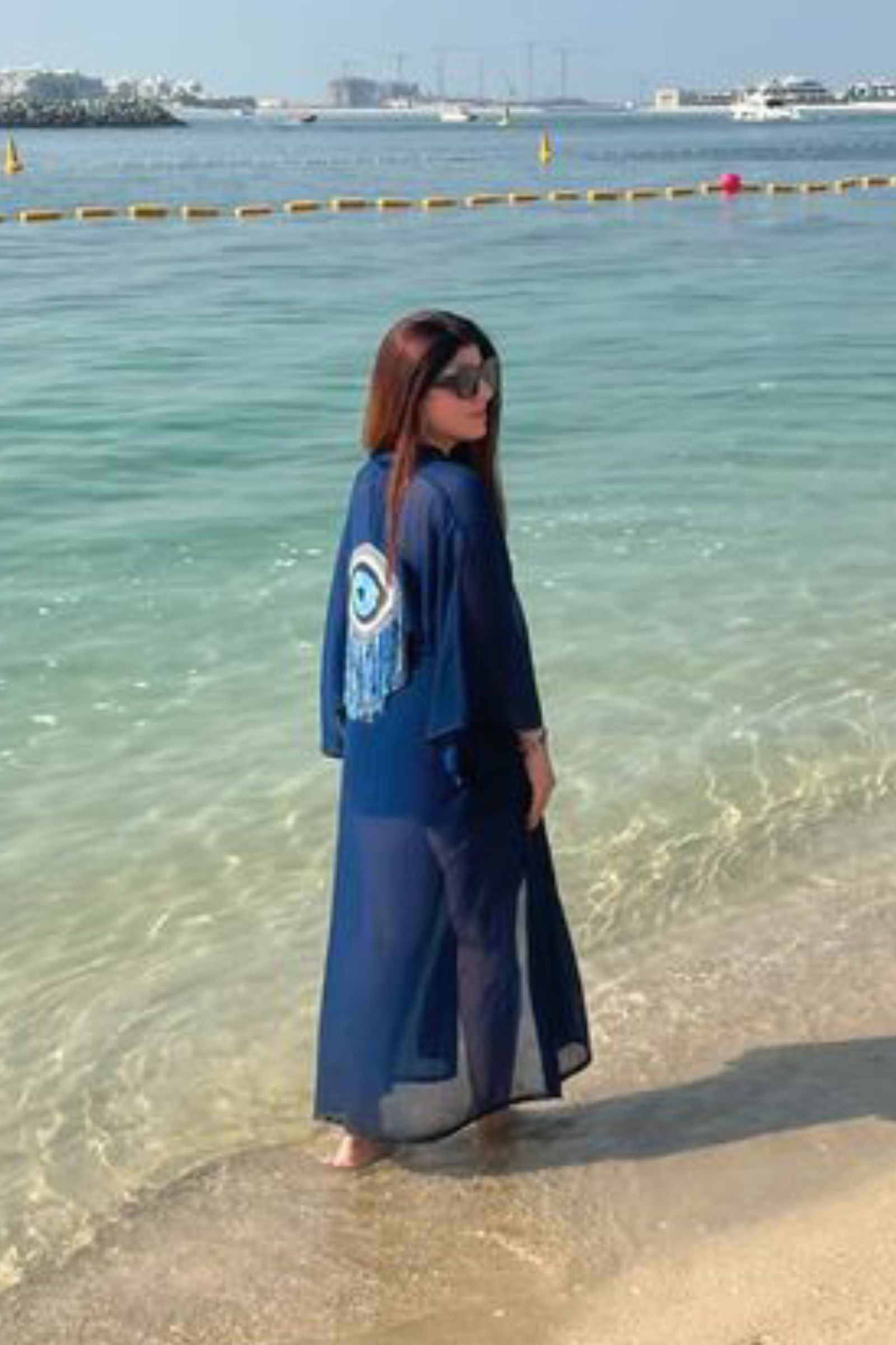 EVIL EYE KIMONOS WITH A CROCHET MOTIF