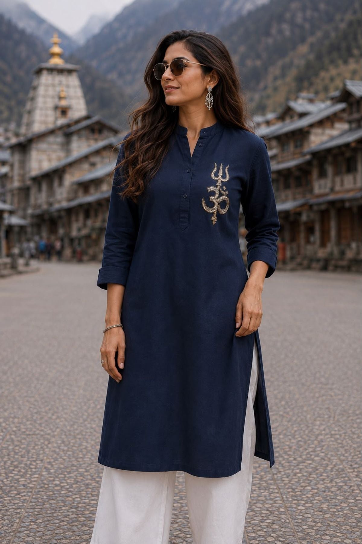 Trishul Om Aura Kurta