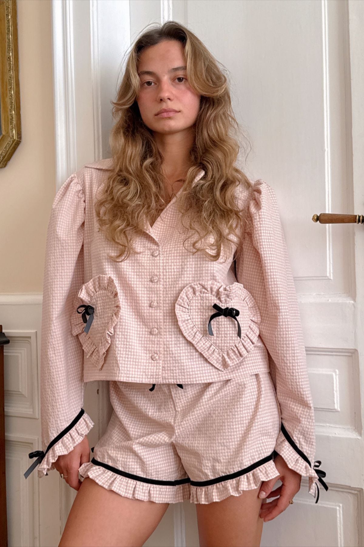 Sweetheart Blush Night Suit