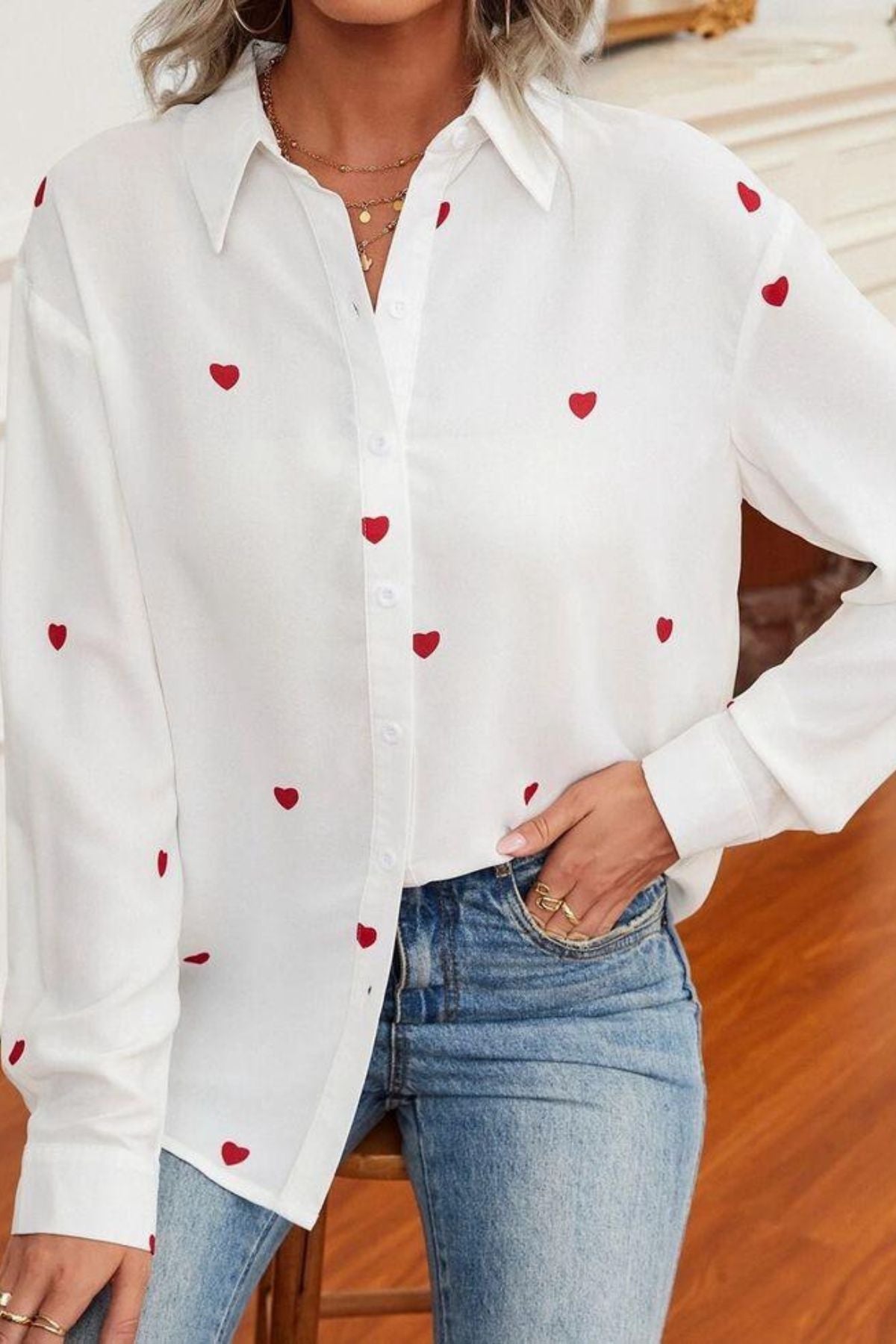 BLUSHING HEARTS SHIRT
