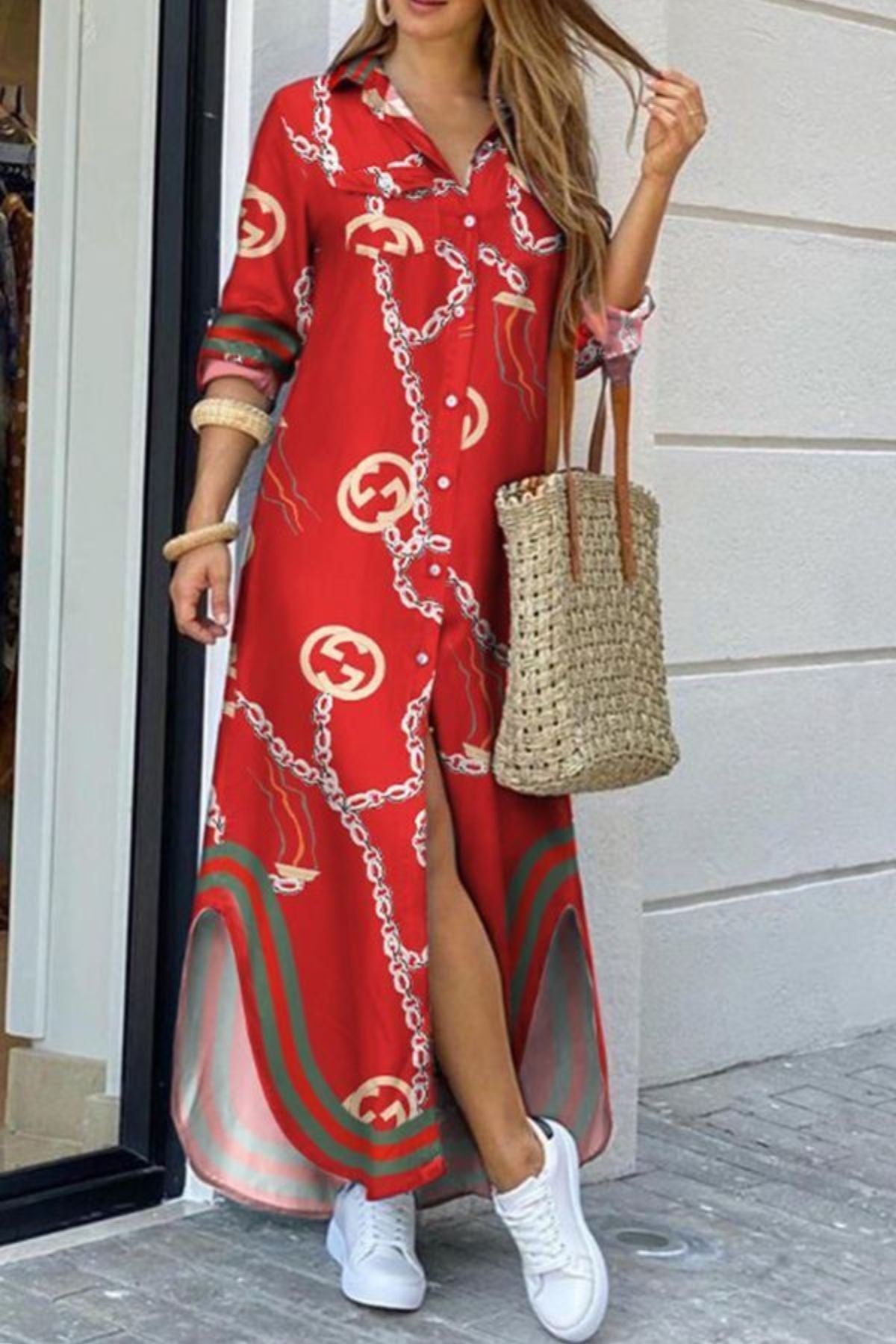 Scarlet Prestige Shirt dress