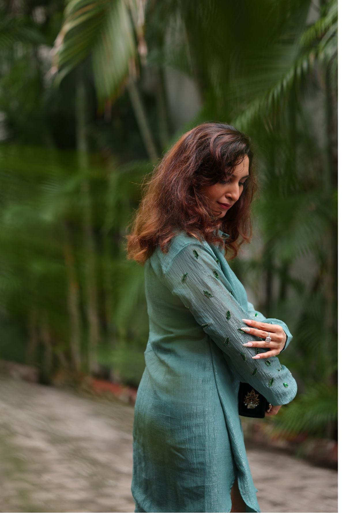 Mint Leaf Shirt Dress