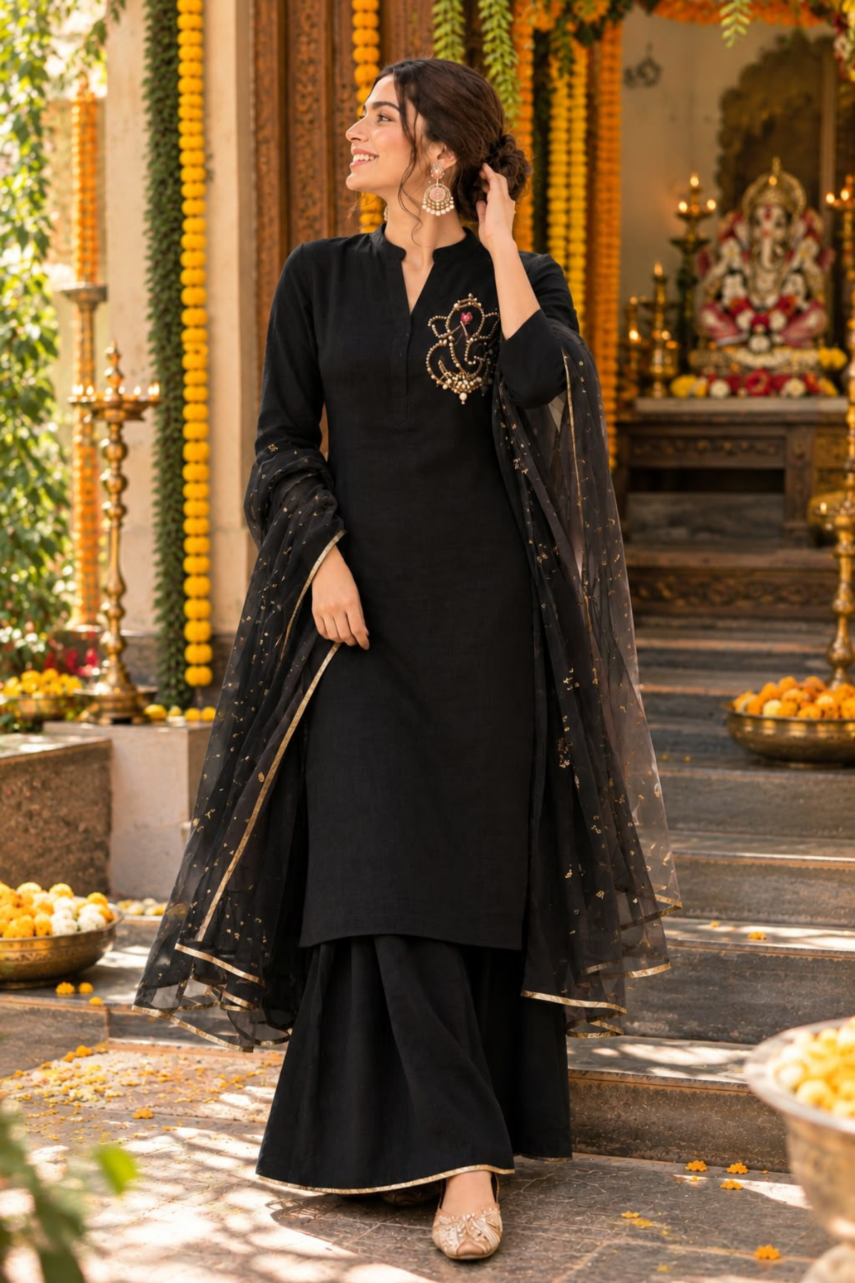 Ganesh Grace Embroidered Kurta Set