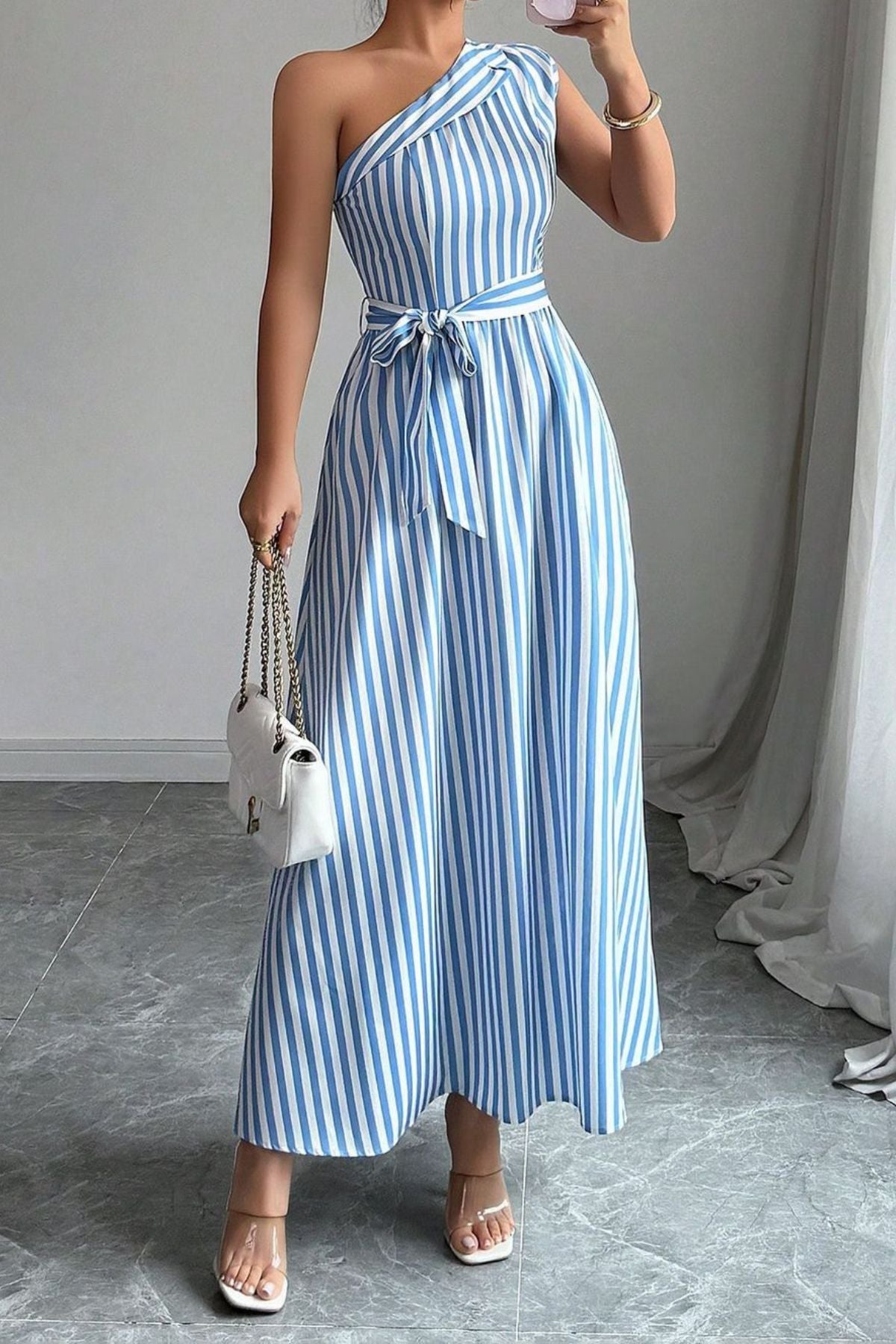 Serene Stripes Maxi Dress.