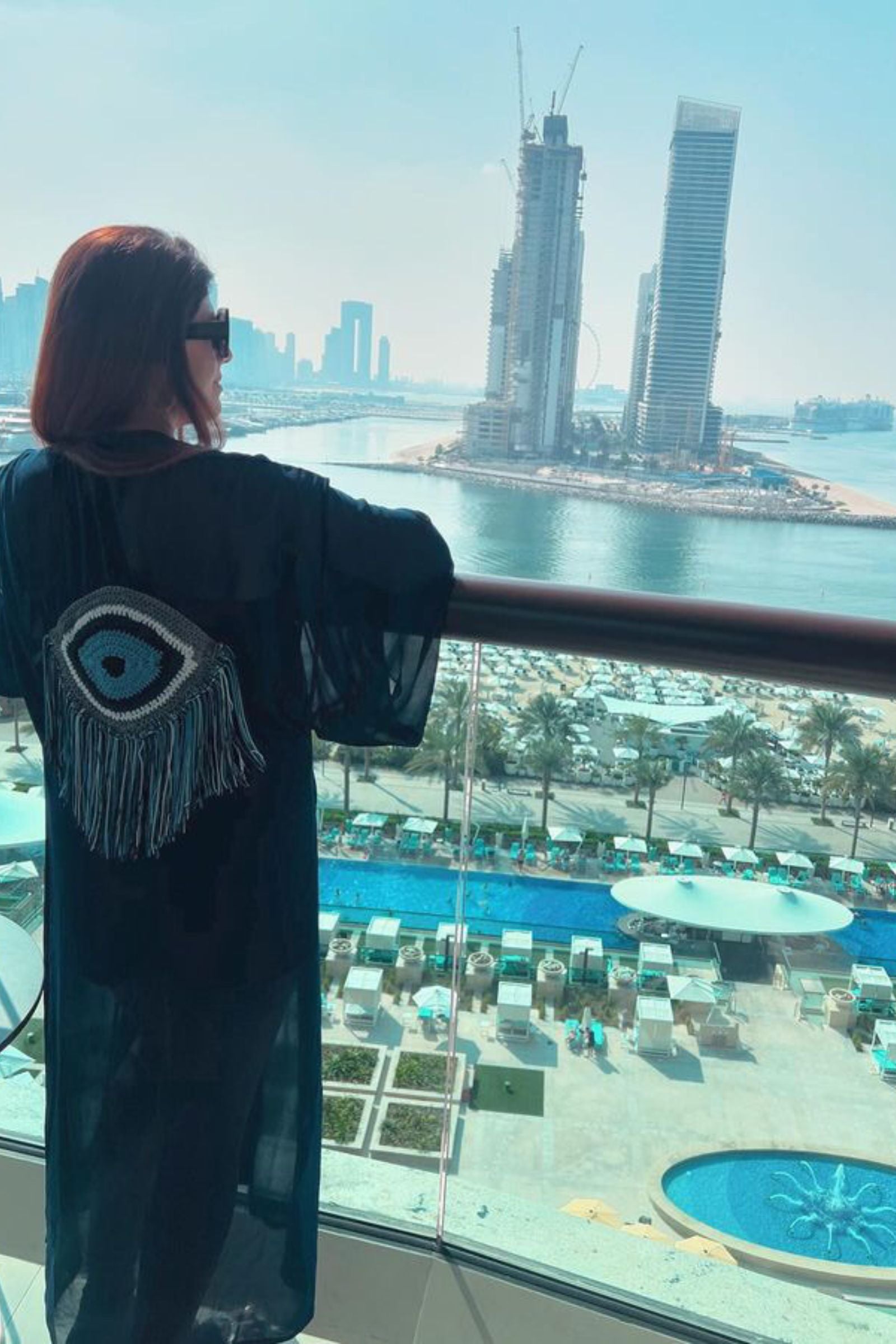 EVIL EYE KIMONOS WITH A CROCHET MOTIF