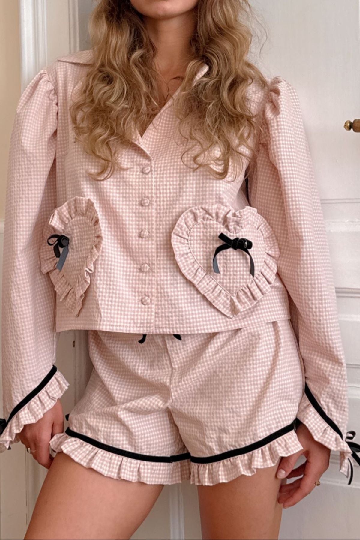 Sweetheart Blush Night Suit