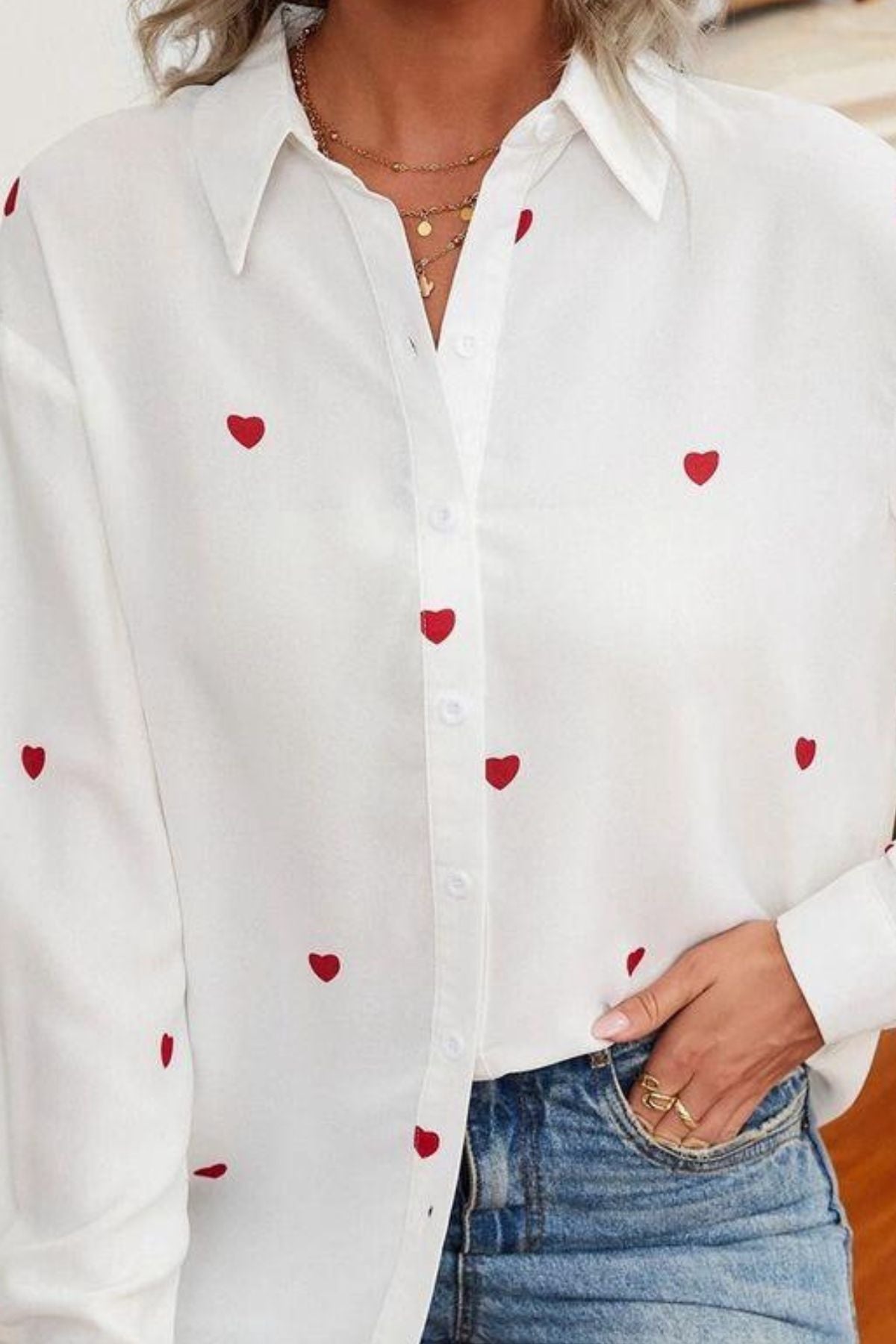 BLUSHING HEARTS SHIRT