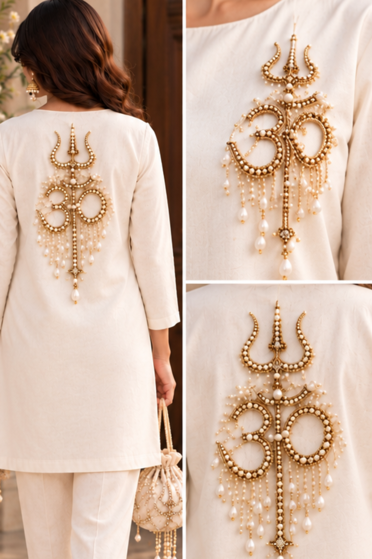 Noir Divine Embroidered Kurta set