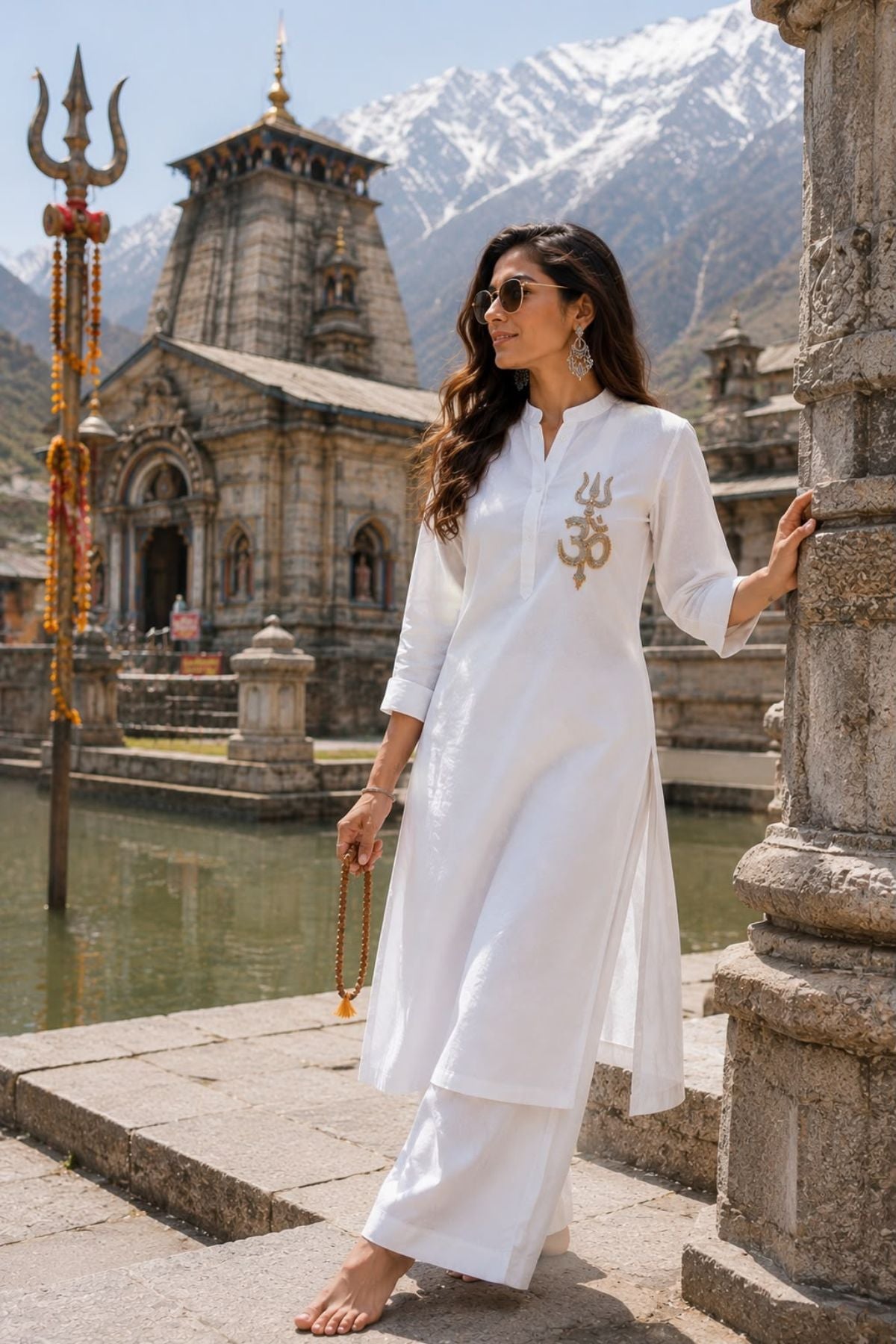 Trishul Om Aura Kurta