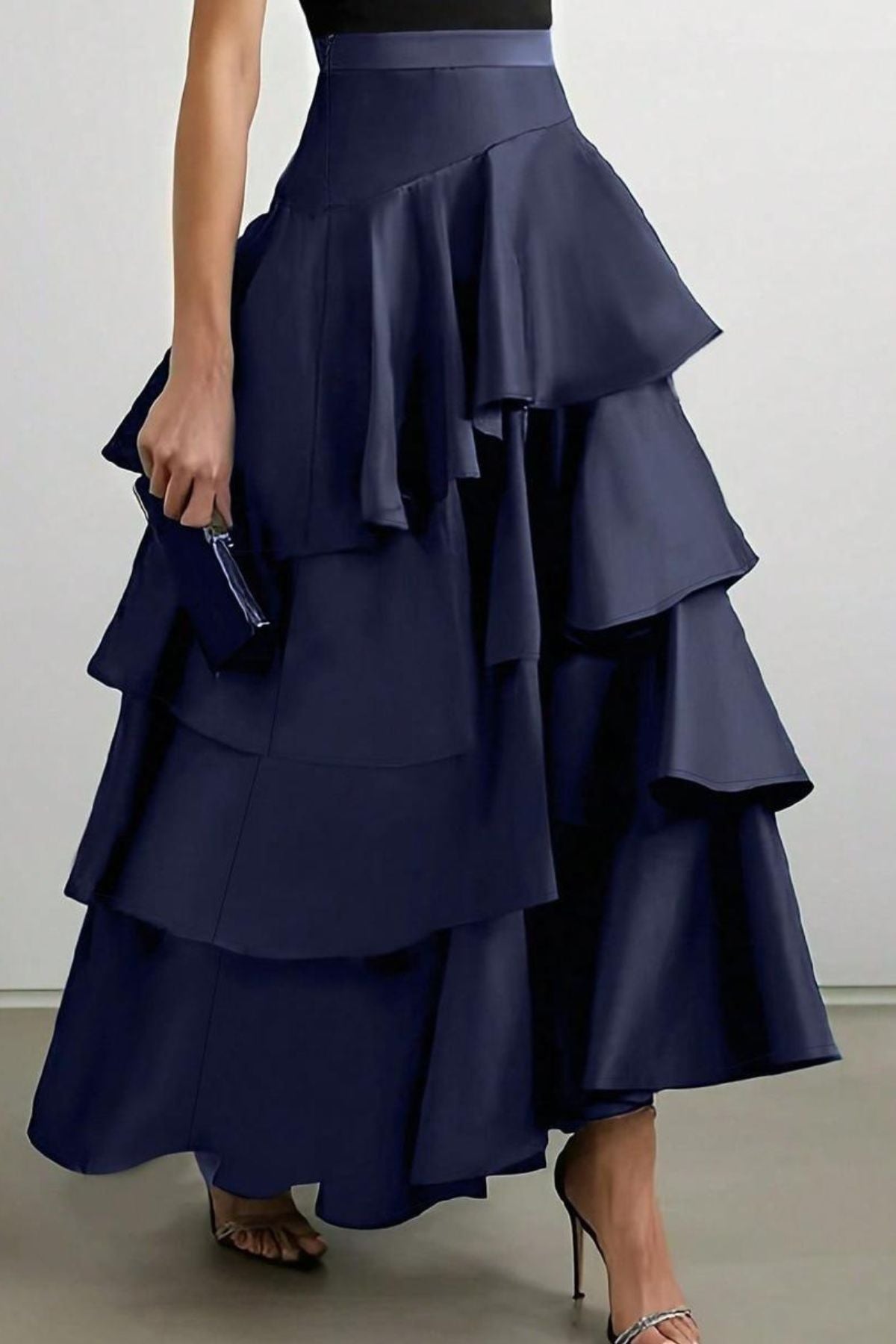 Navy Layered Skirt