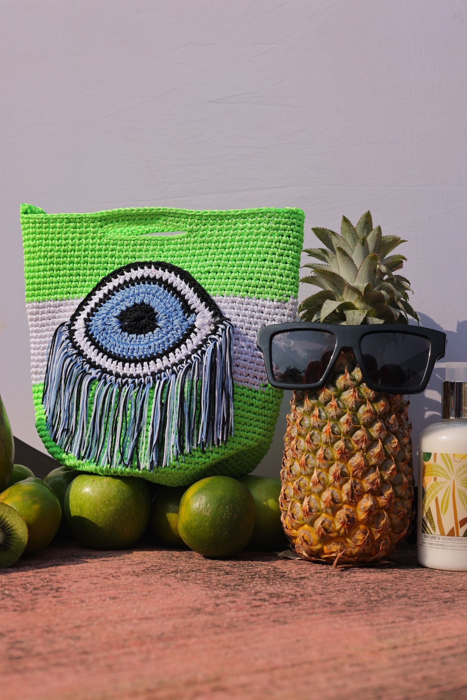 OLIVE EVIL EYE SLING