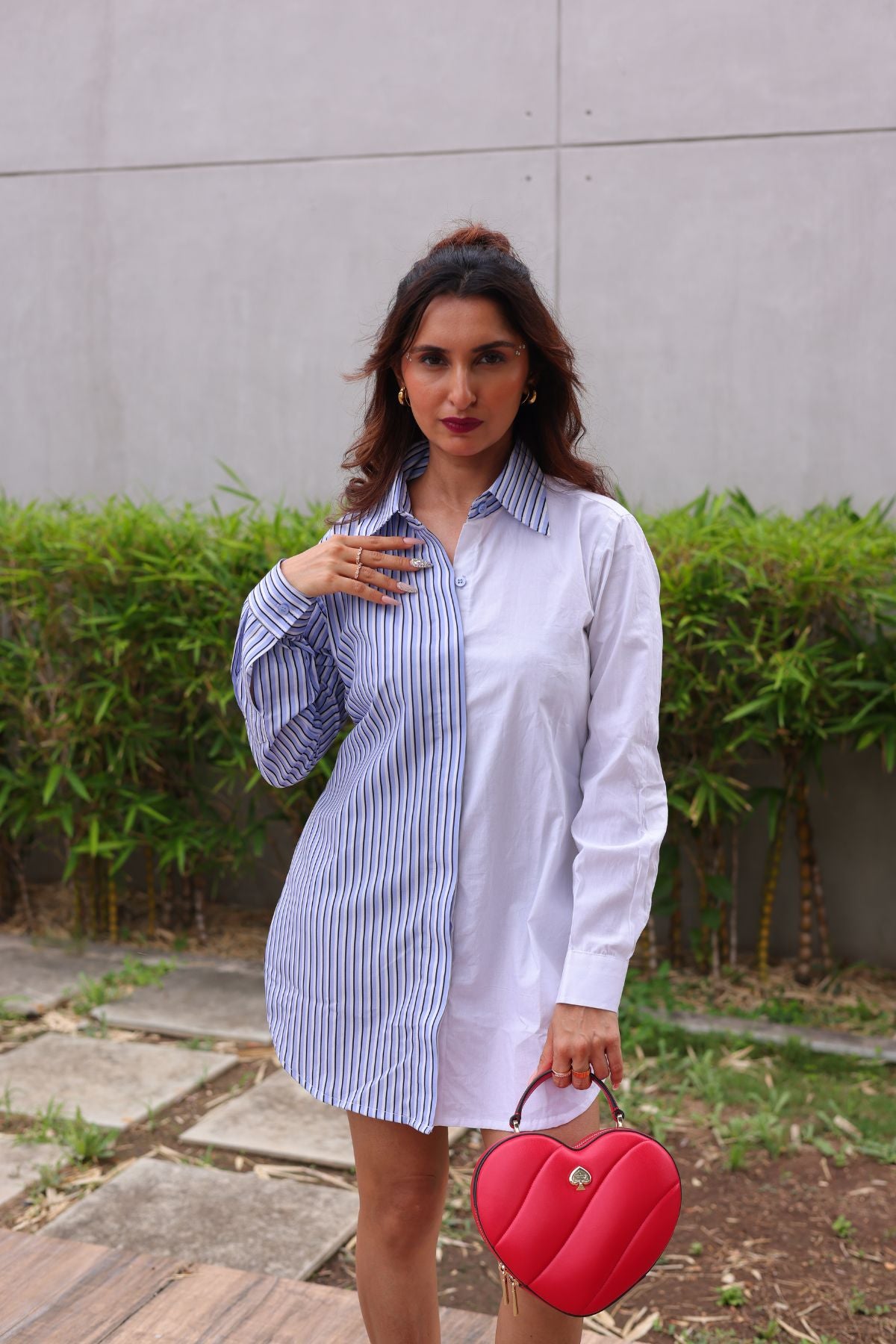 Duo Tone Shirt Dress
