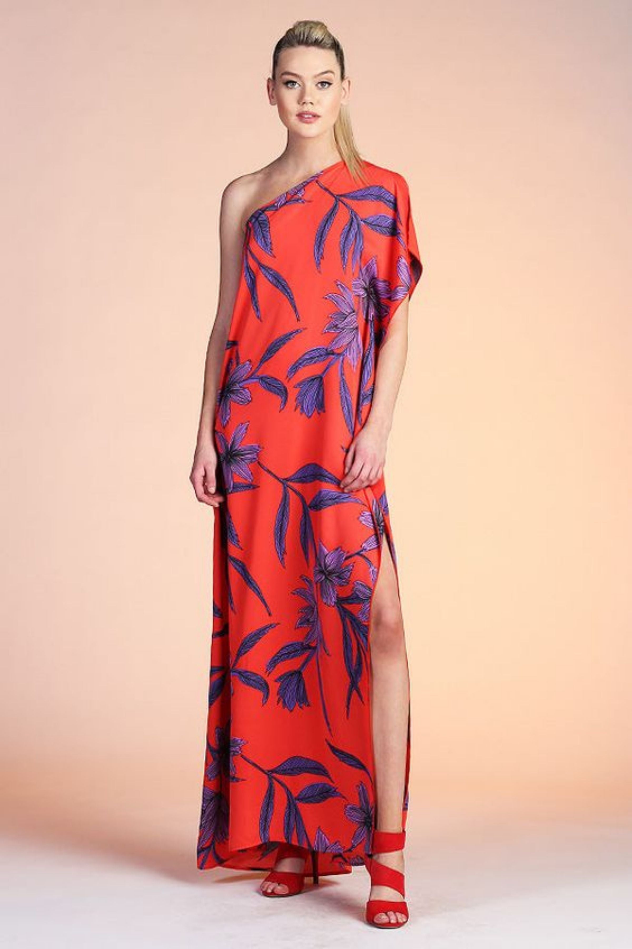 JASMINE ONE SHOULDER MAXI DRESS