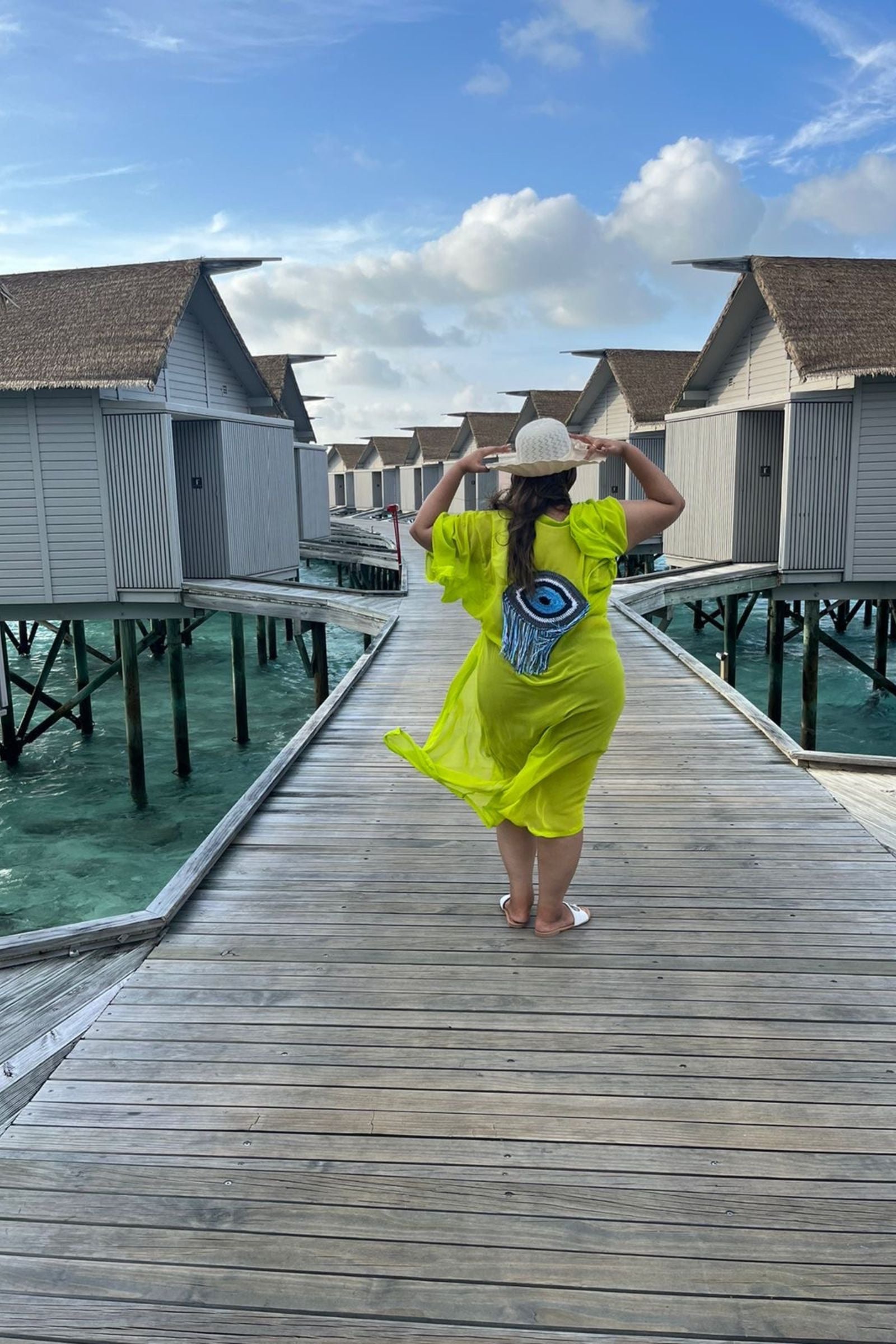 EVIL EYE KIMONOS WITH A CROCHET MOTIF