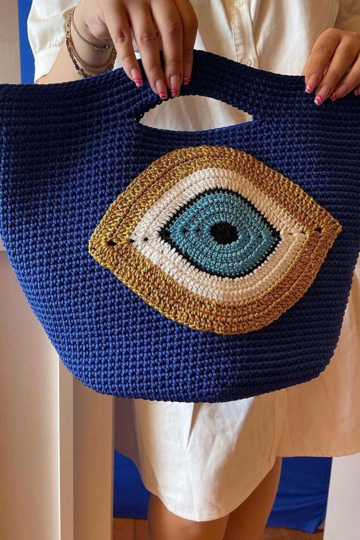 OCEAN EVIL EYE BAG