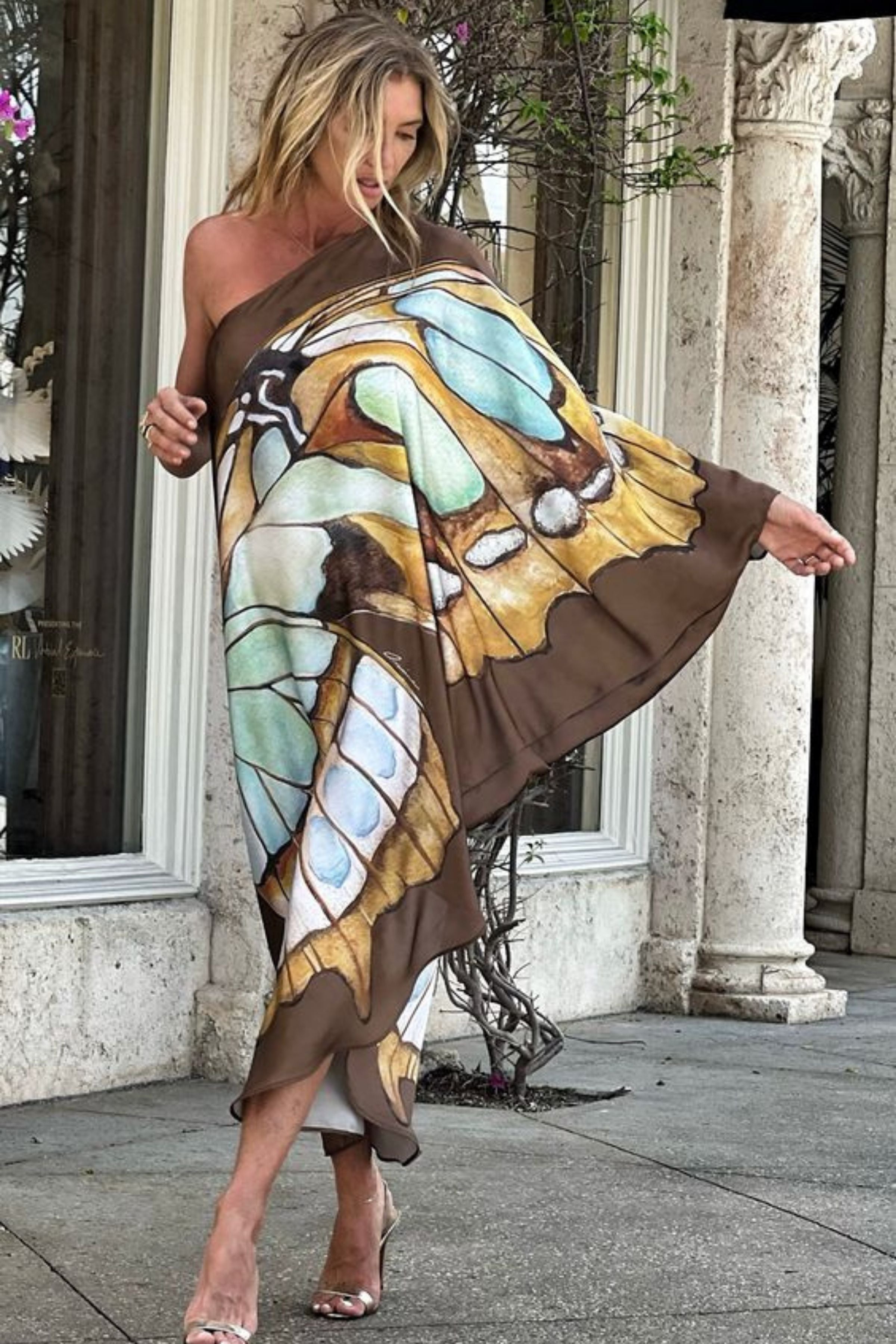 MALACHITE BUTTERFLY KAFTAN