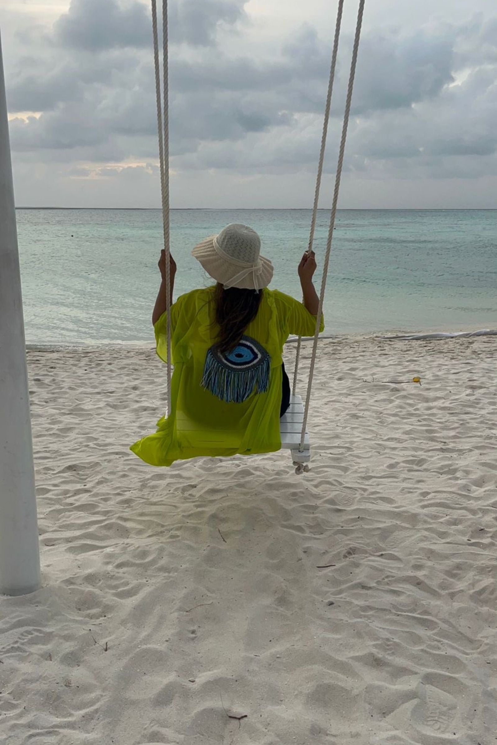 EVIL EYE KIMONOS WITH A CROCHET MOTIF