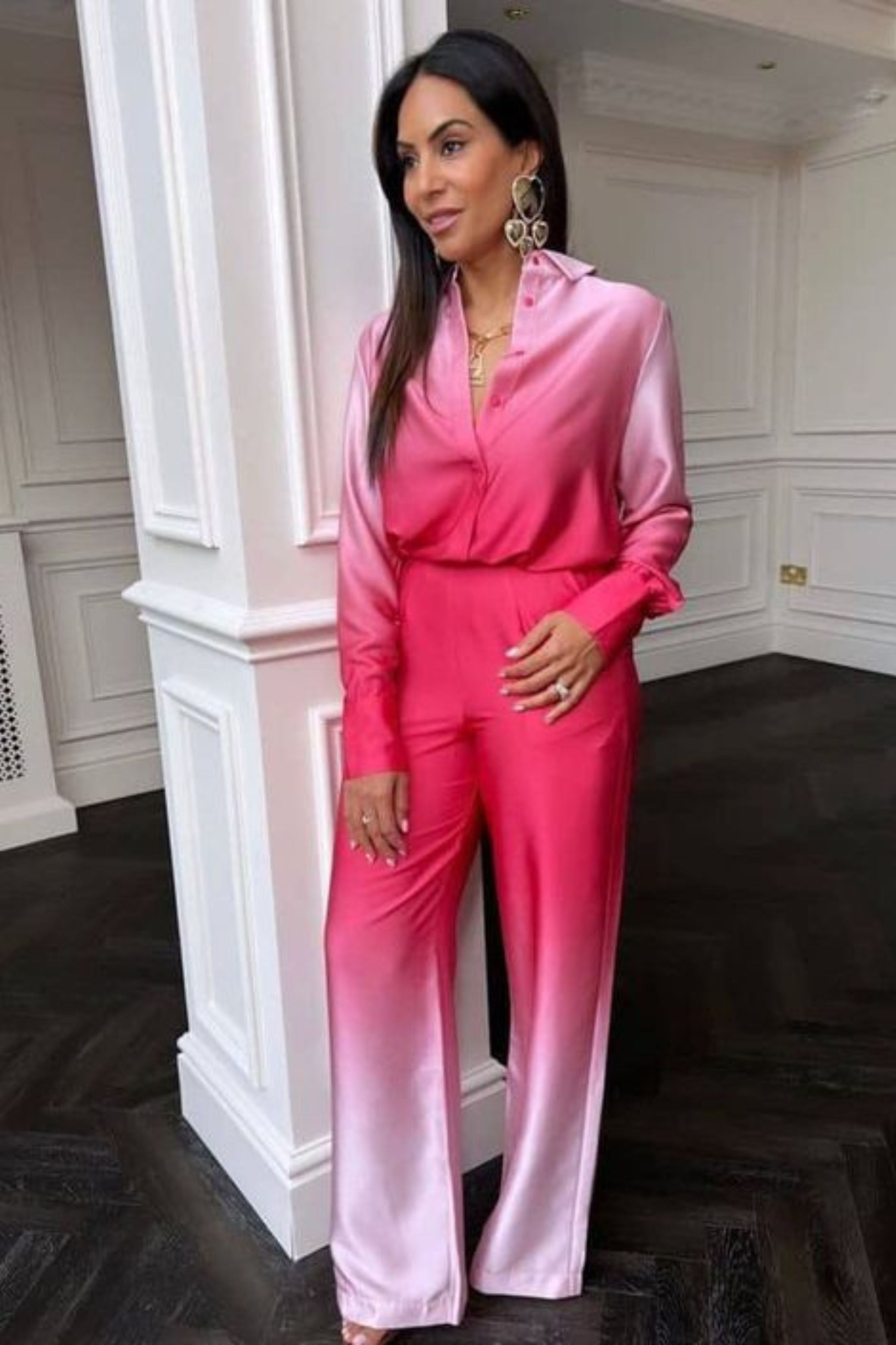 FRANKIE BRIDGE  SHIRT & WIDE LEG TROUSERS