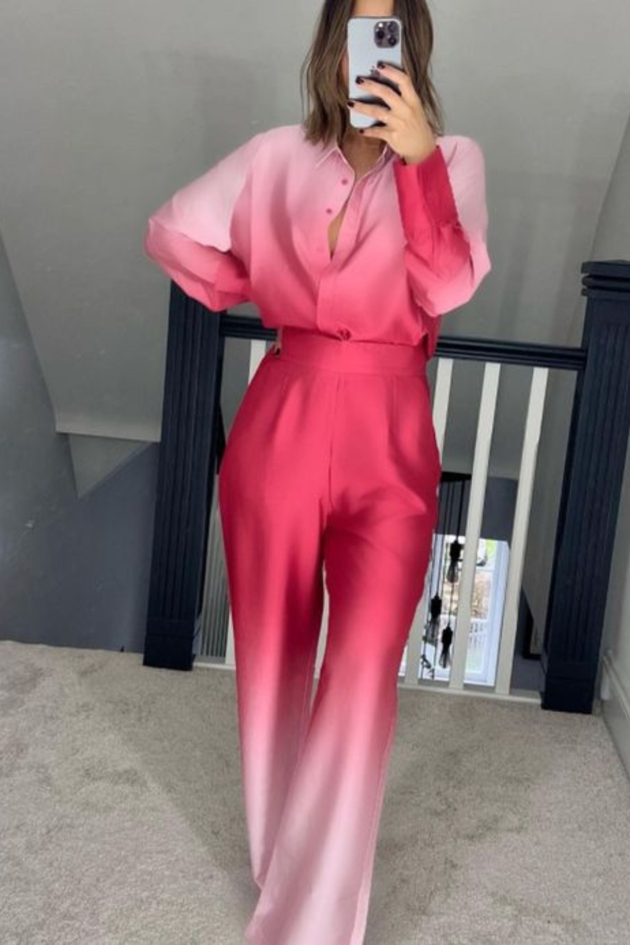 FRANKIE BRIDGE  SHIRT & WIDE LEG TROUSERS