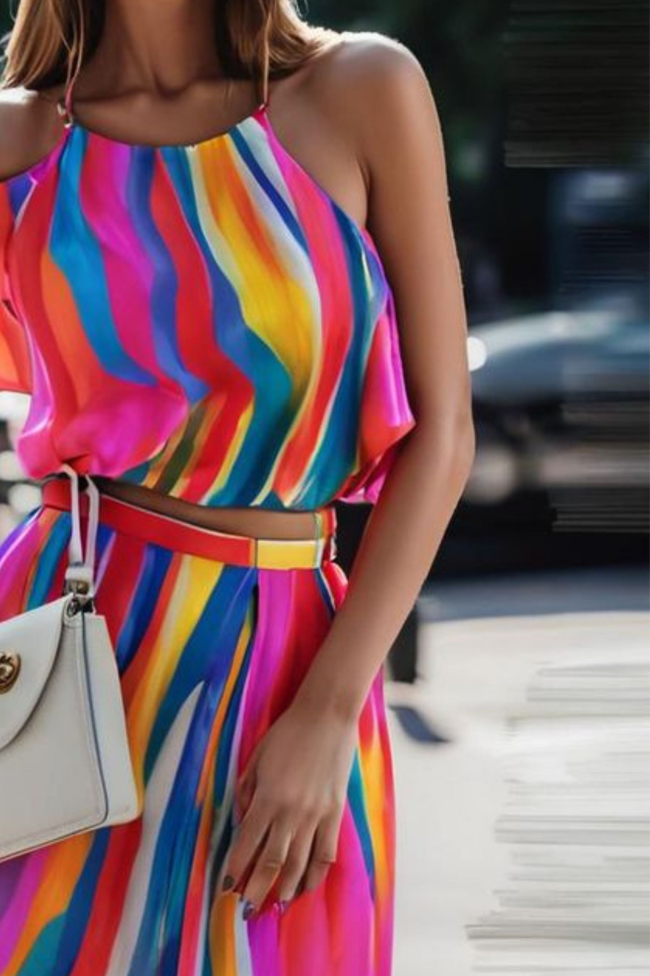 MARCELLO JWELL NECK TOP & SKIRT