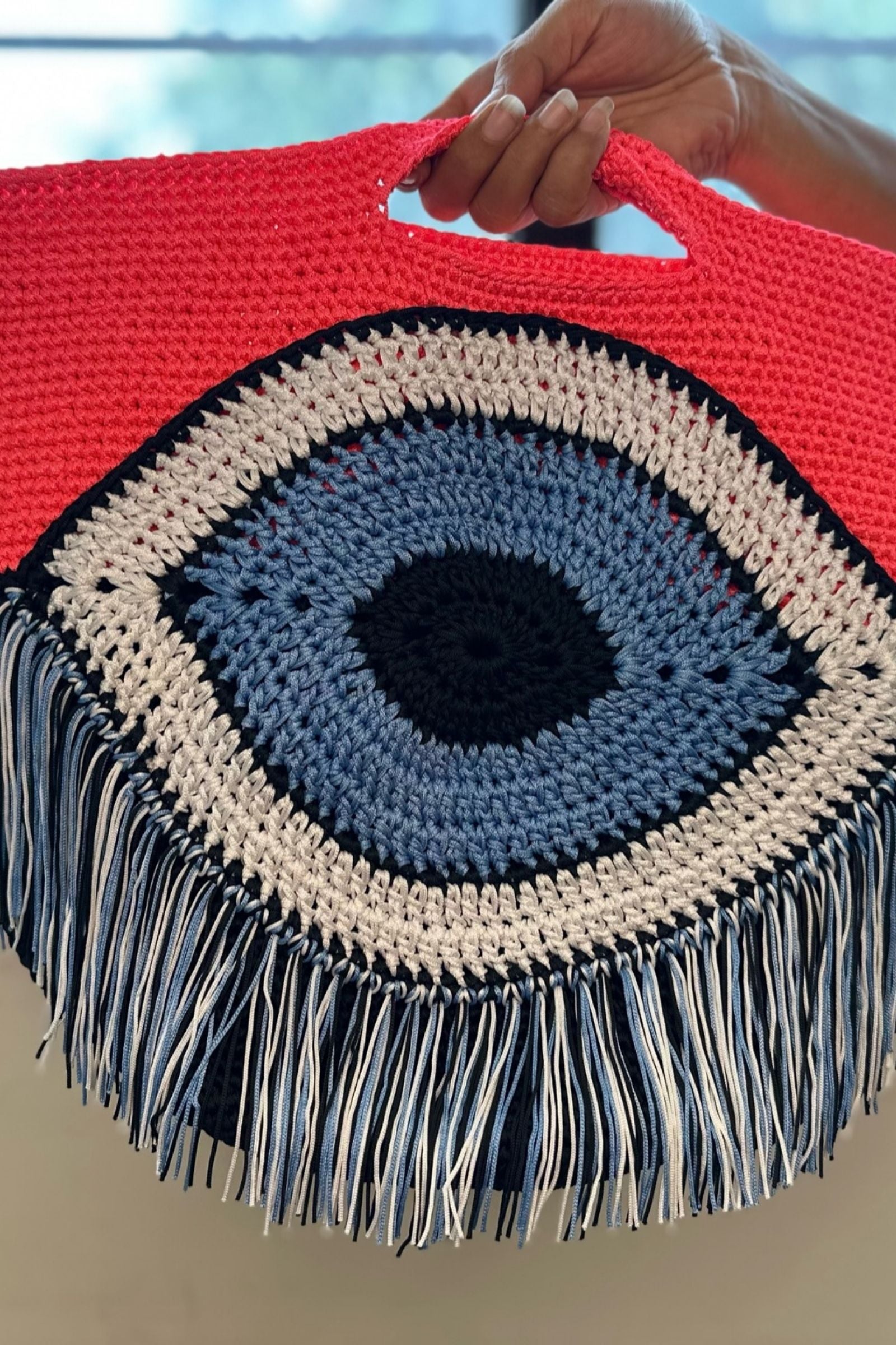 CAMELLIA EVIL EYE BAG