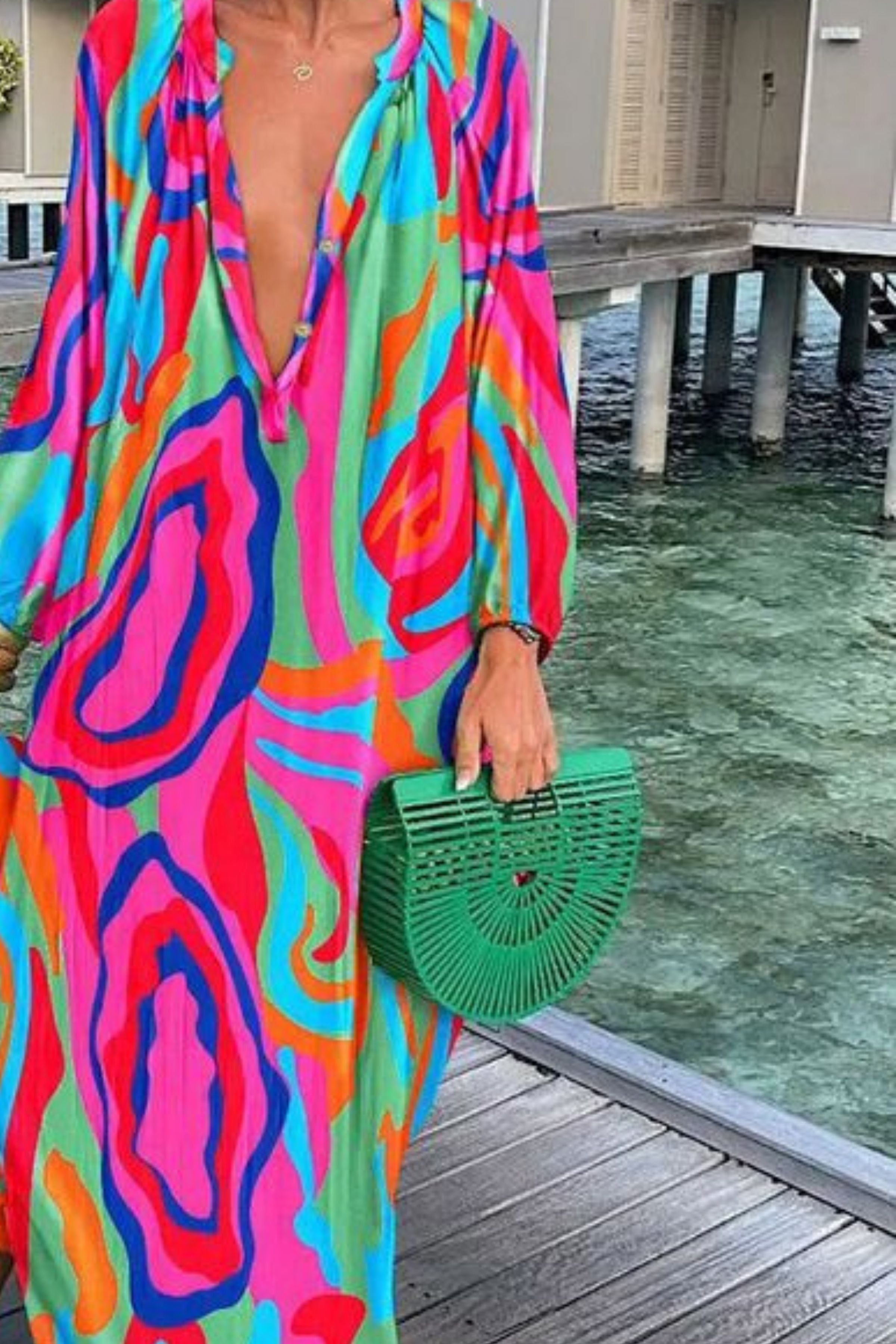 GERBERAS BOHO MAXI DRESS