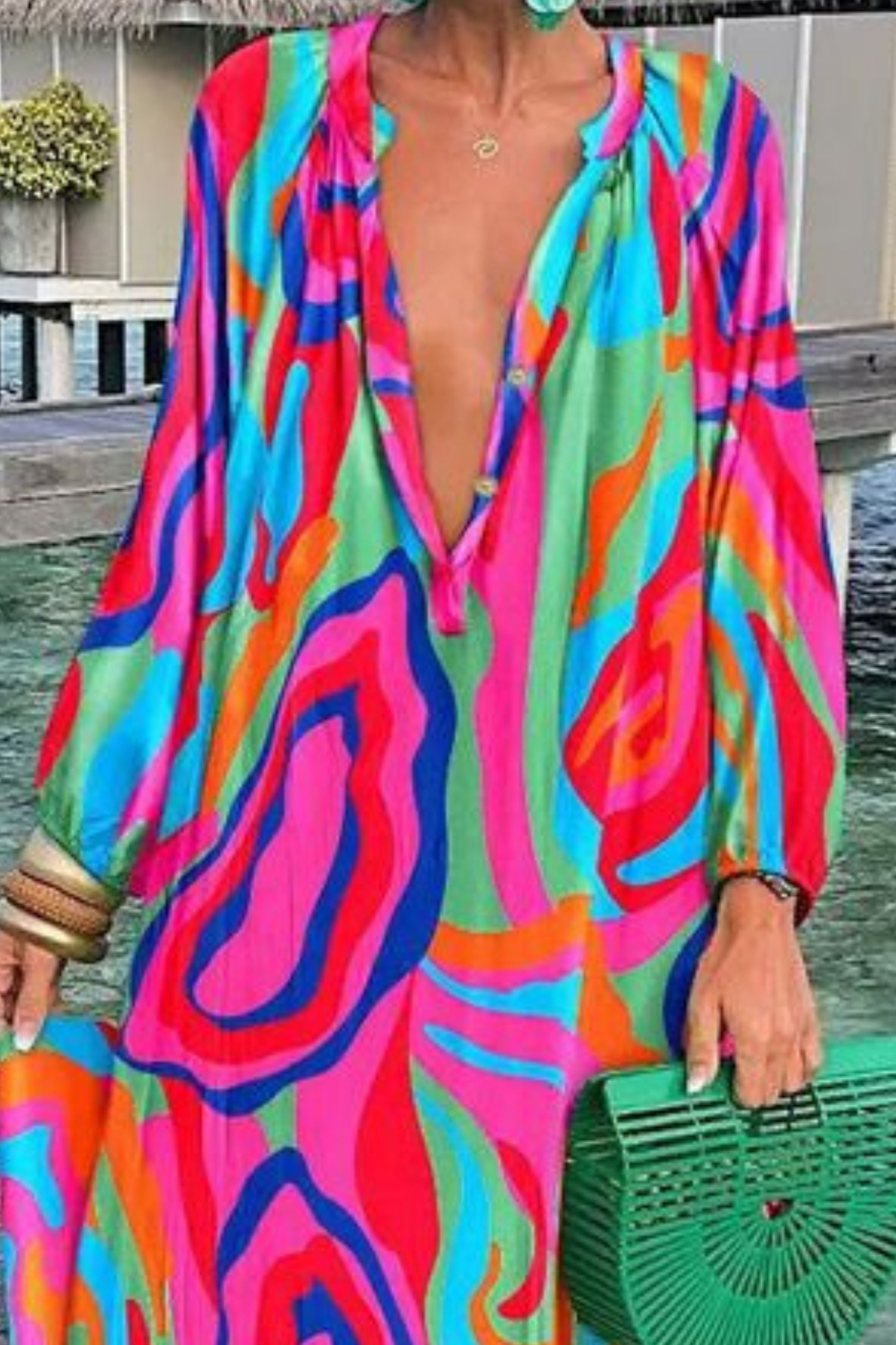 GERBERAS BOHO MAXI DRESS