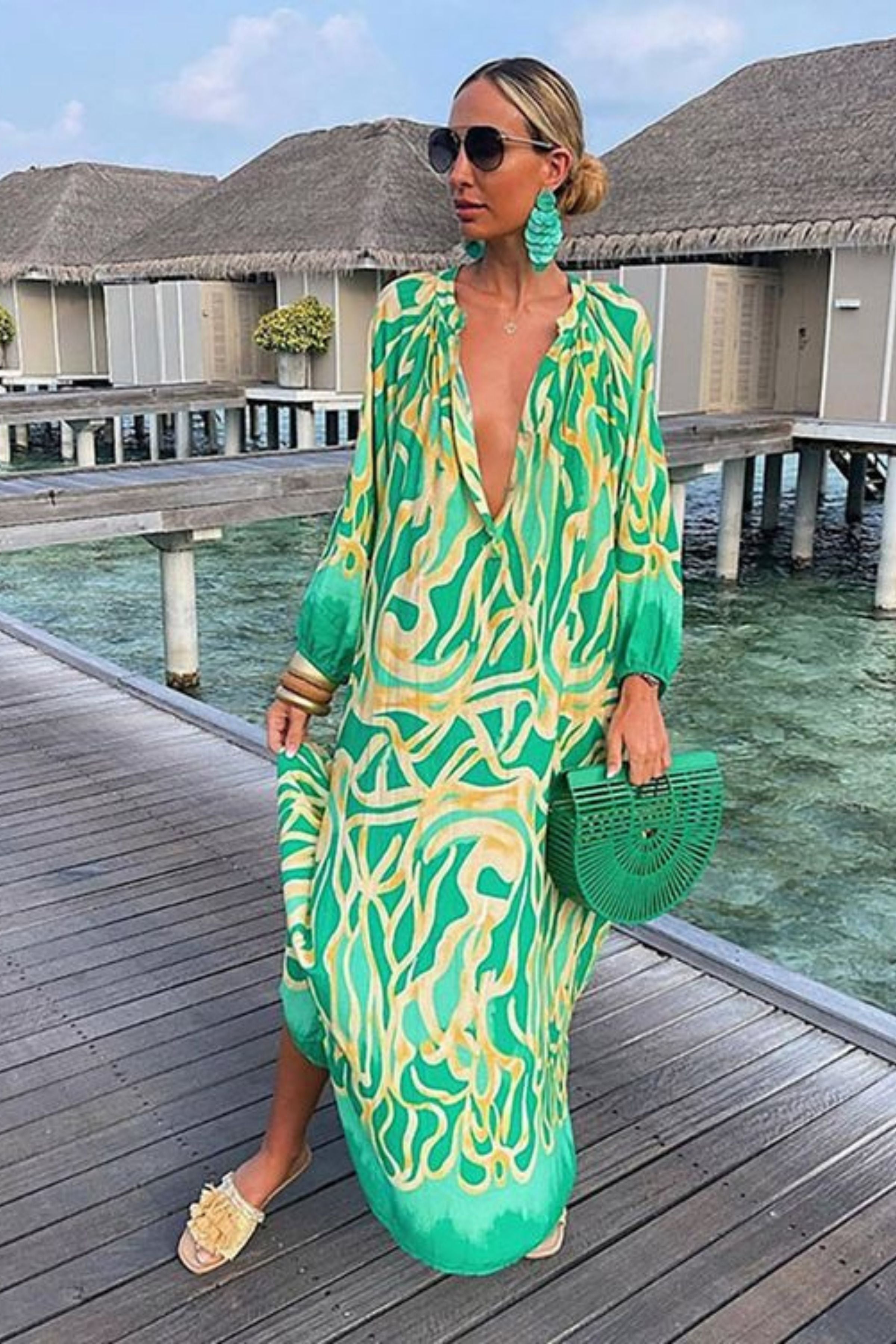 CANNABIIS BOHO MAXIDRESS