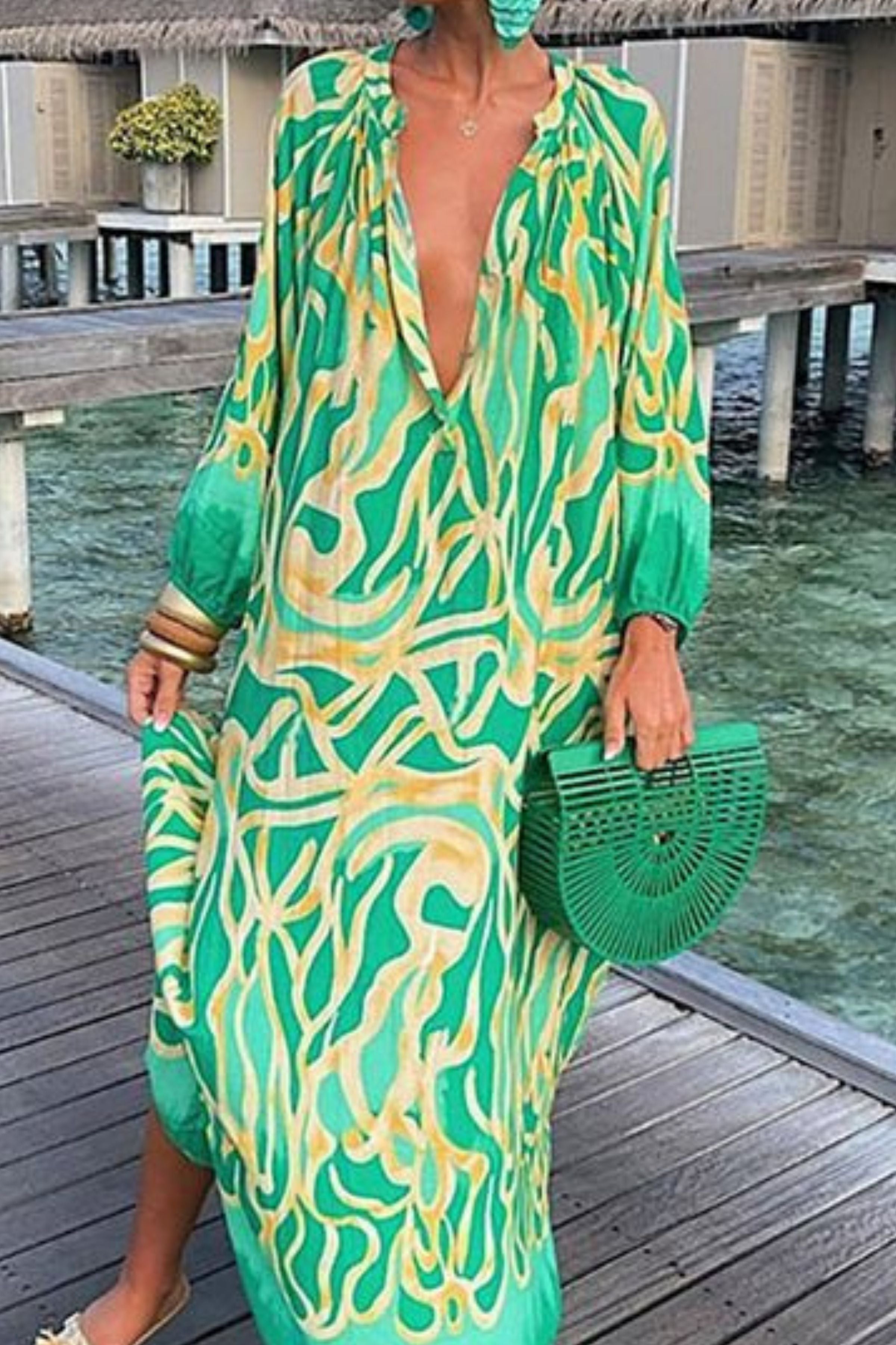 CANNABIIS BOHO MAXIDRESS