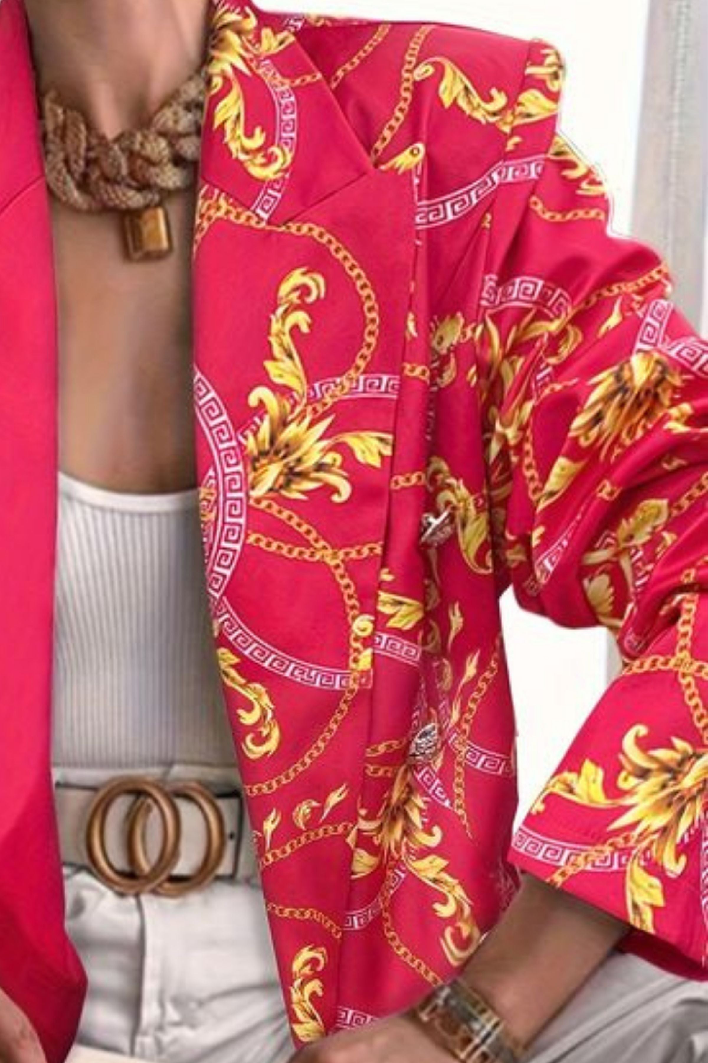 CHAIN PRINT BLAZER 1