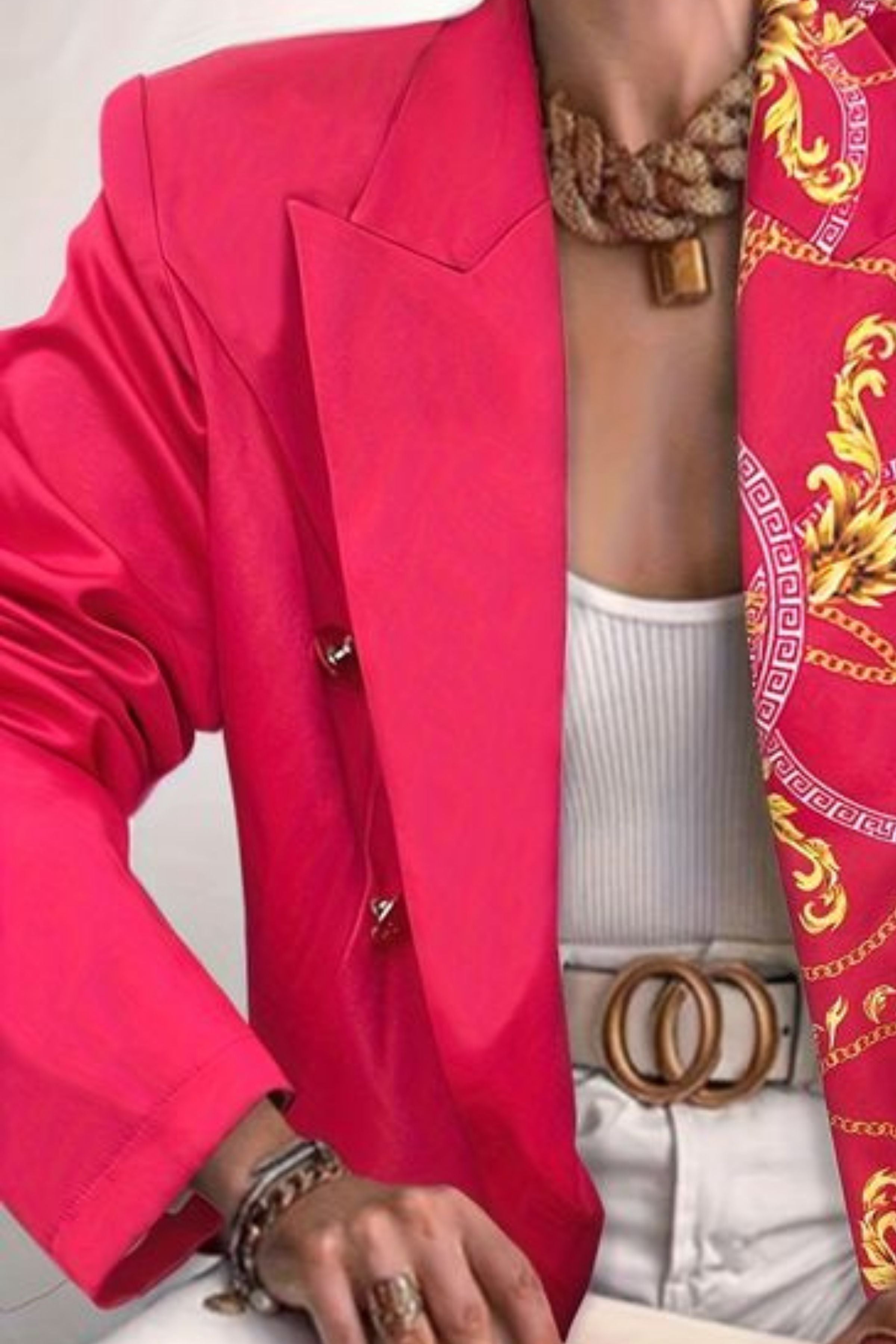 CHAIN PRINT BLAZER 2